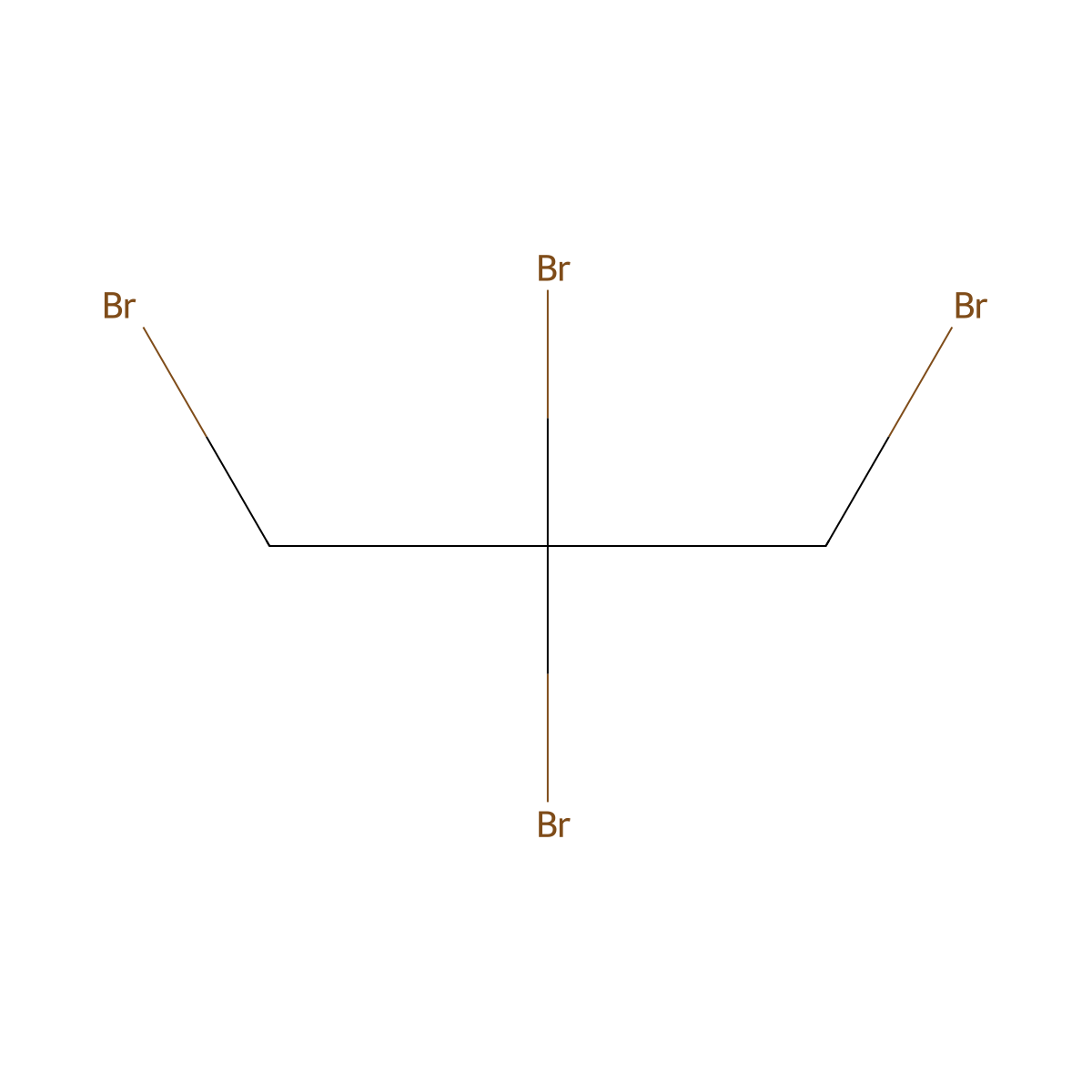 1,2,2,3-Tetrabromopropane molecular structure, CAS 54268-02-9