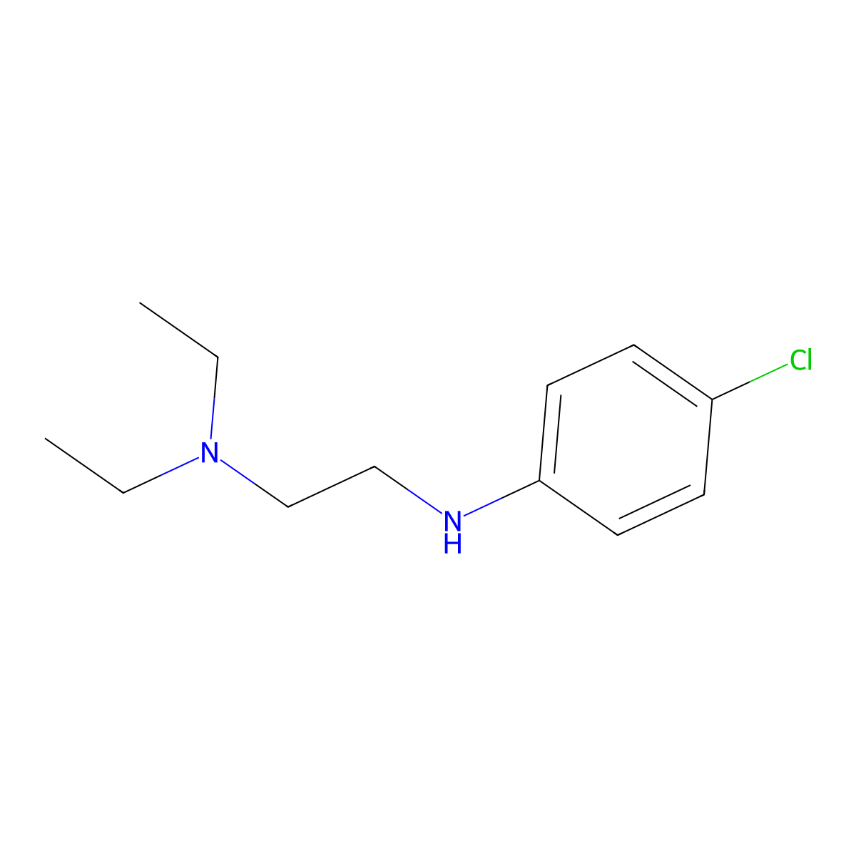 4-chloro-N-(2-(diethylamino)ethyl)aniline molecular structure, CAS 5427-35-0