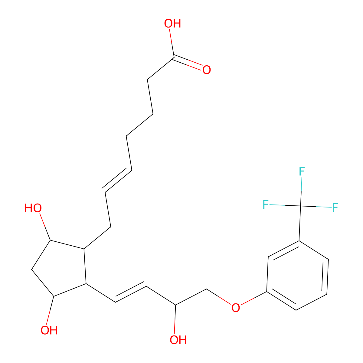 15(S)-Fluprostenol molecular structure, CAS 54276-24-3