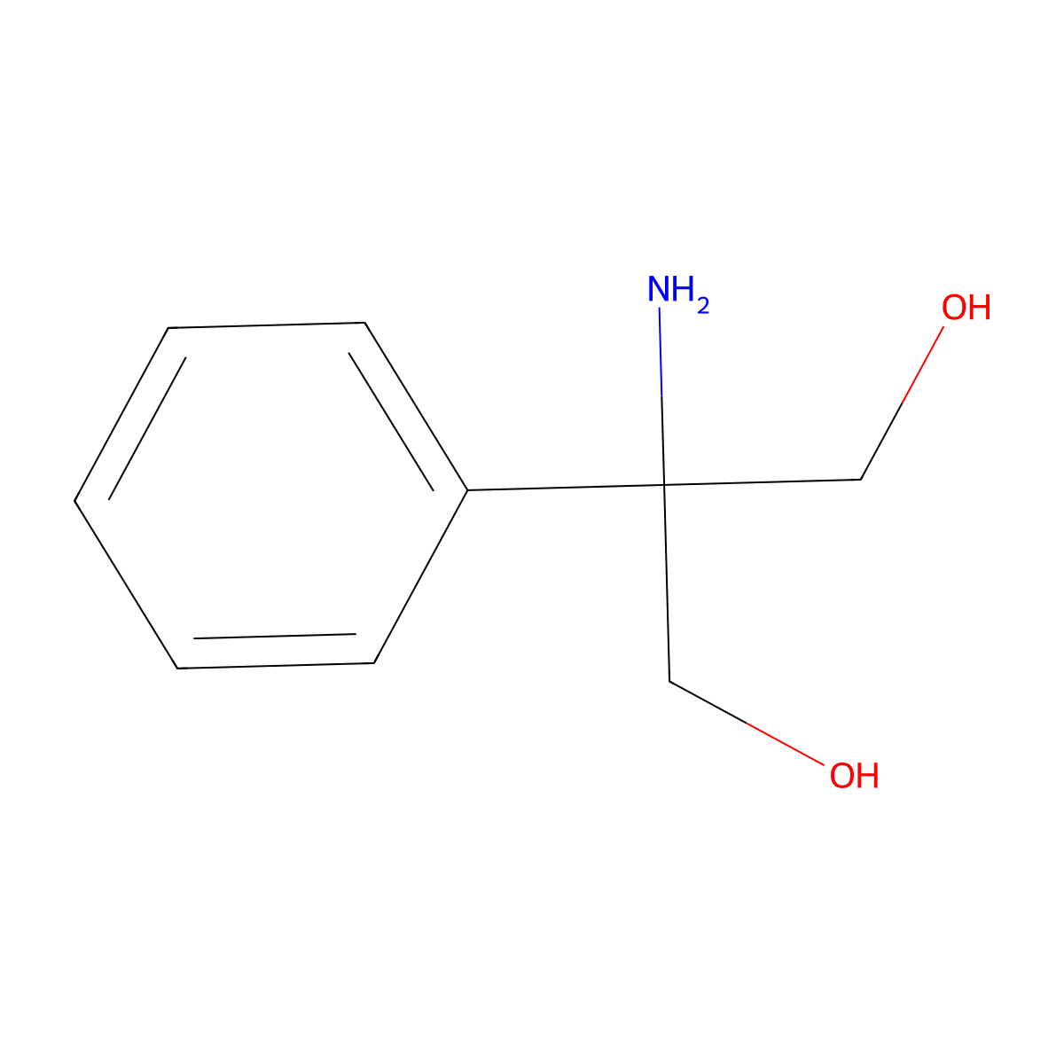 2-Amino-2-phenylpropane-1,3-diol molecular structure, CAS 5428-03-5
