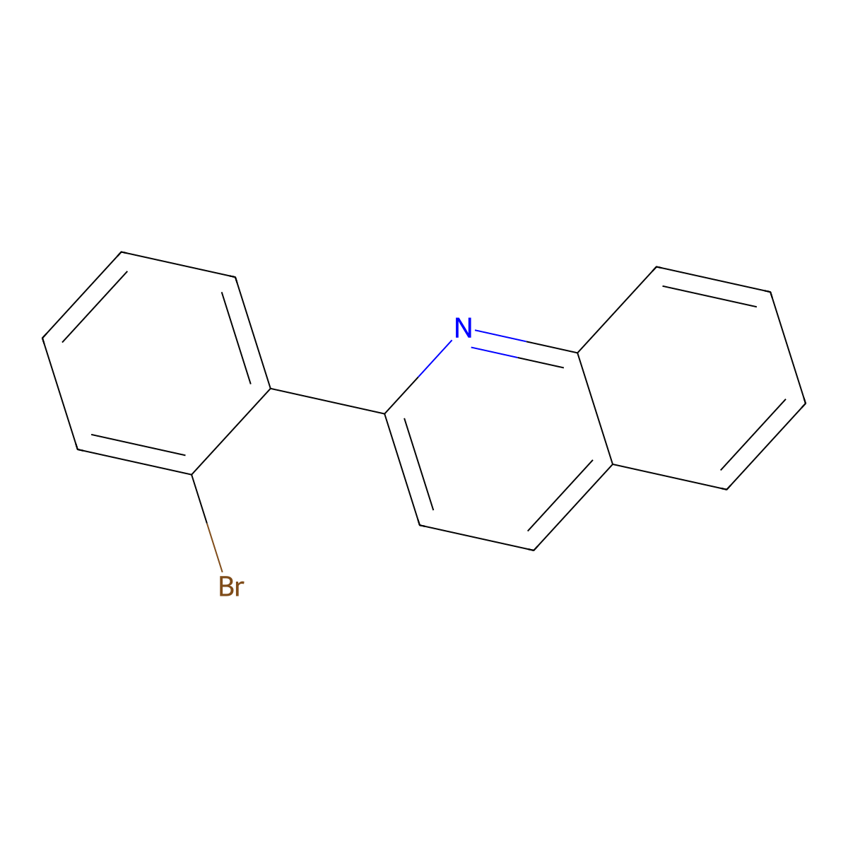 2-(2-Bromophenyl)quinoline molecular structure, CAS 5428-25-1
