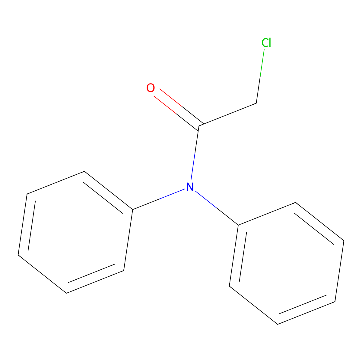 2-chloro-N,N-diphenyl-Acetamide molecular structure, CAS 5428-43-3