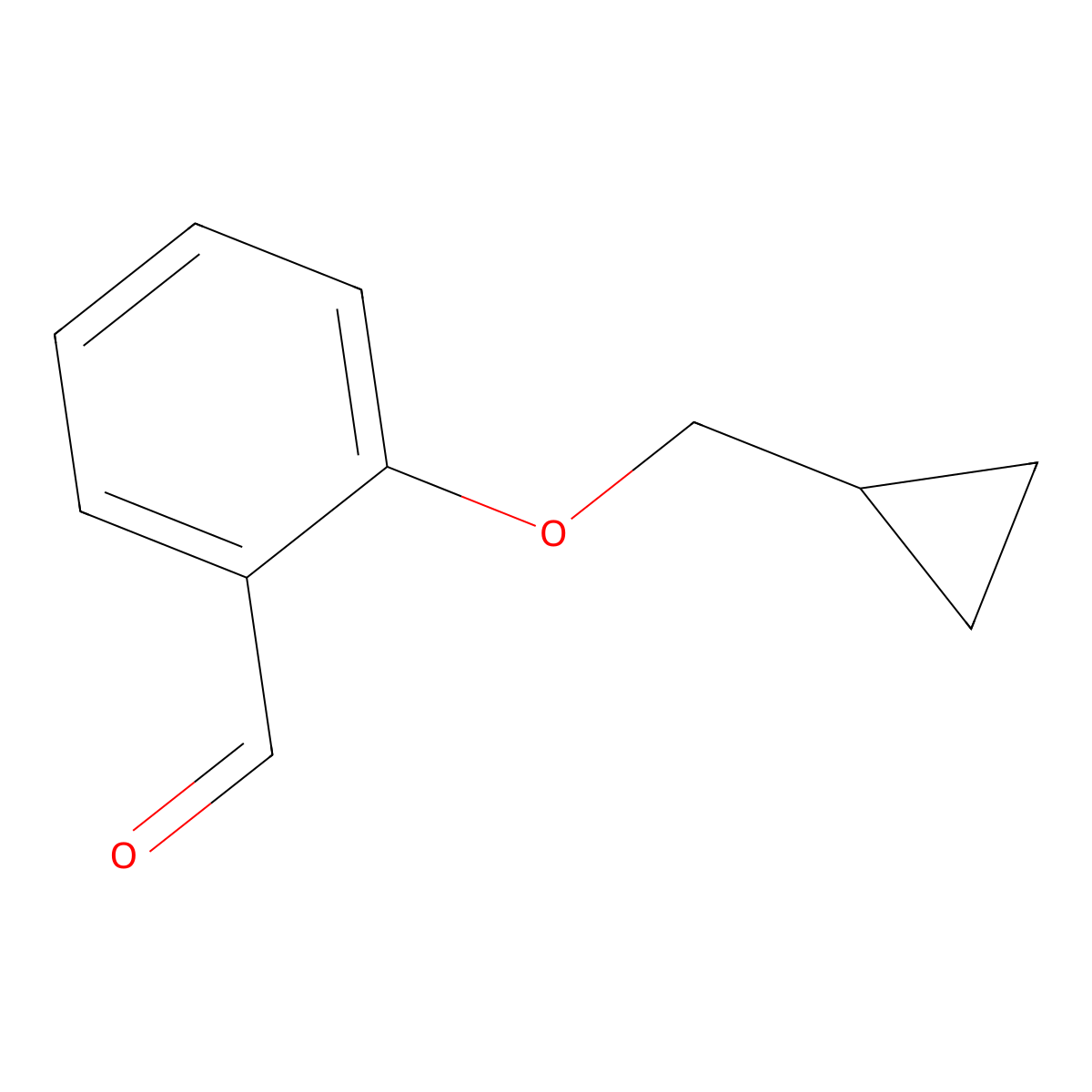 2-(Cyclopropylmethoxy)benzaldehyde molecular structure, CAS 54280-77-2