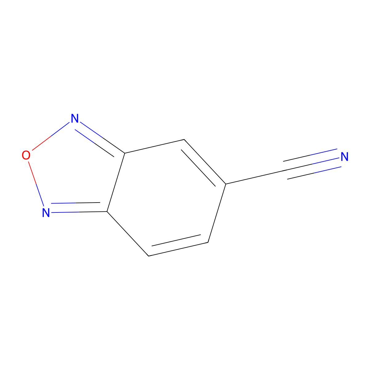 2,1,3-Benzoxadiazole-5-carbonitrile molecular structure, CAS 54286-62-3