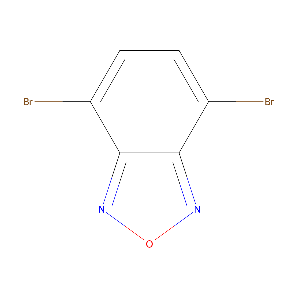 4,7-Dibromobenzo[c][1,2,5]oxadiazole molecular structure, CAS 54286-63-4