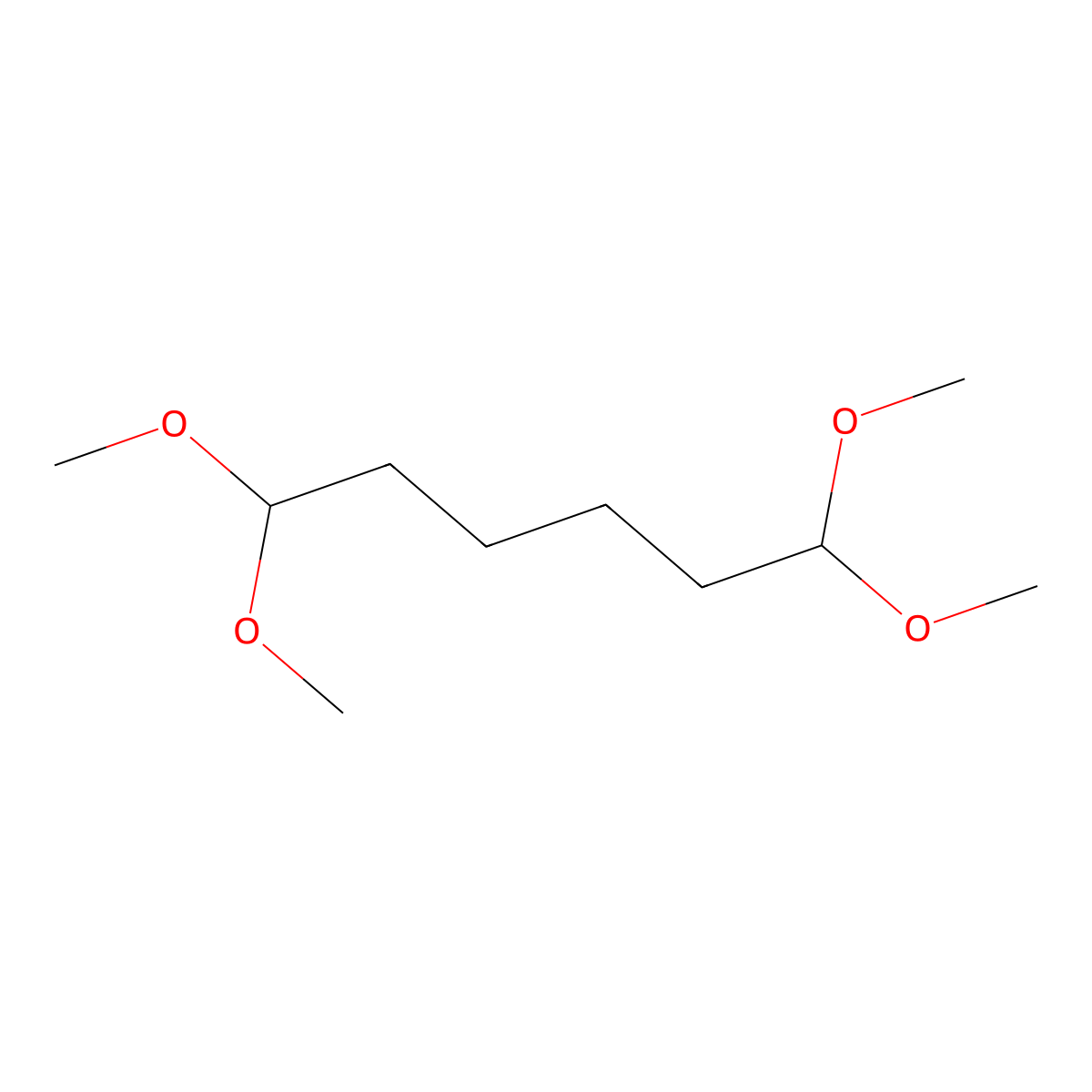 1,1,6,6-Tetramethoxyhexane molecular structure, CAS 54286-89-4