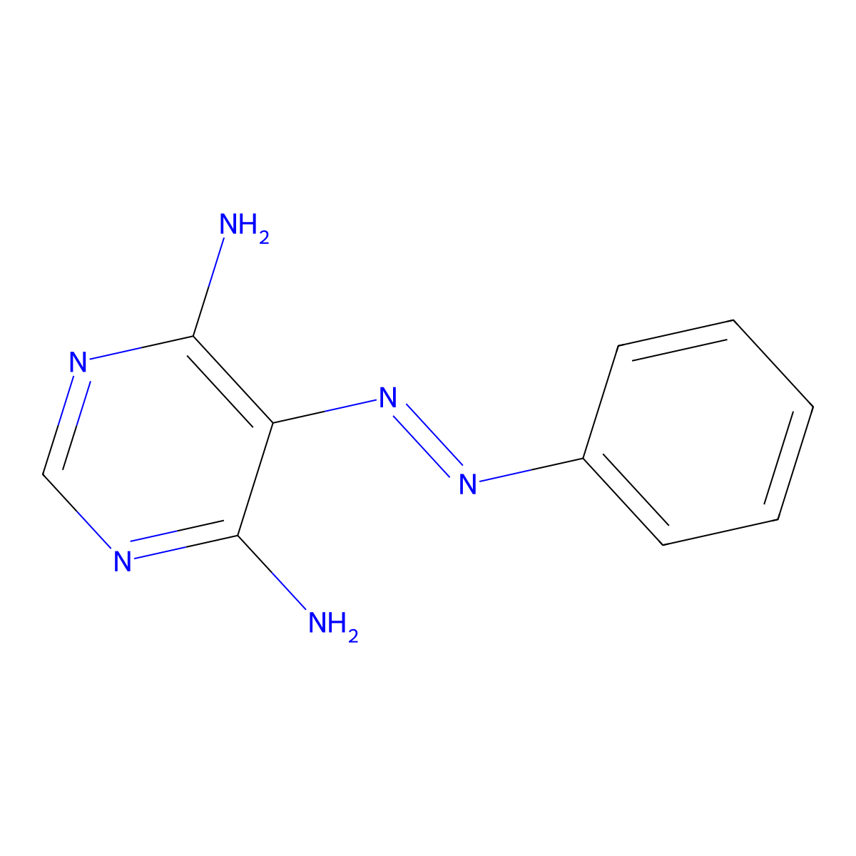 5-(2-Phenyldiazenyl)-4,6-pyrimidinediamine molecular structure, CAS 54288-02-7
