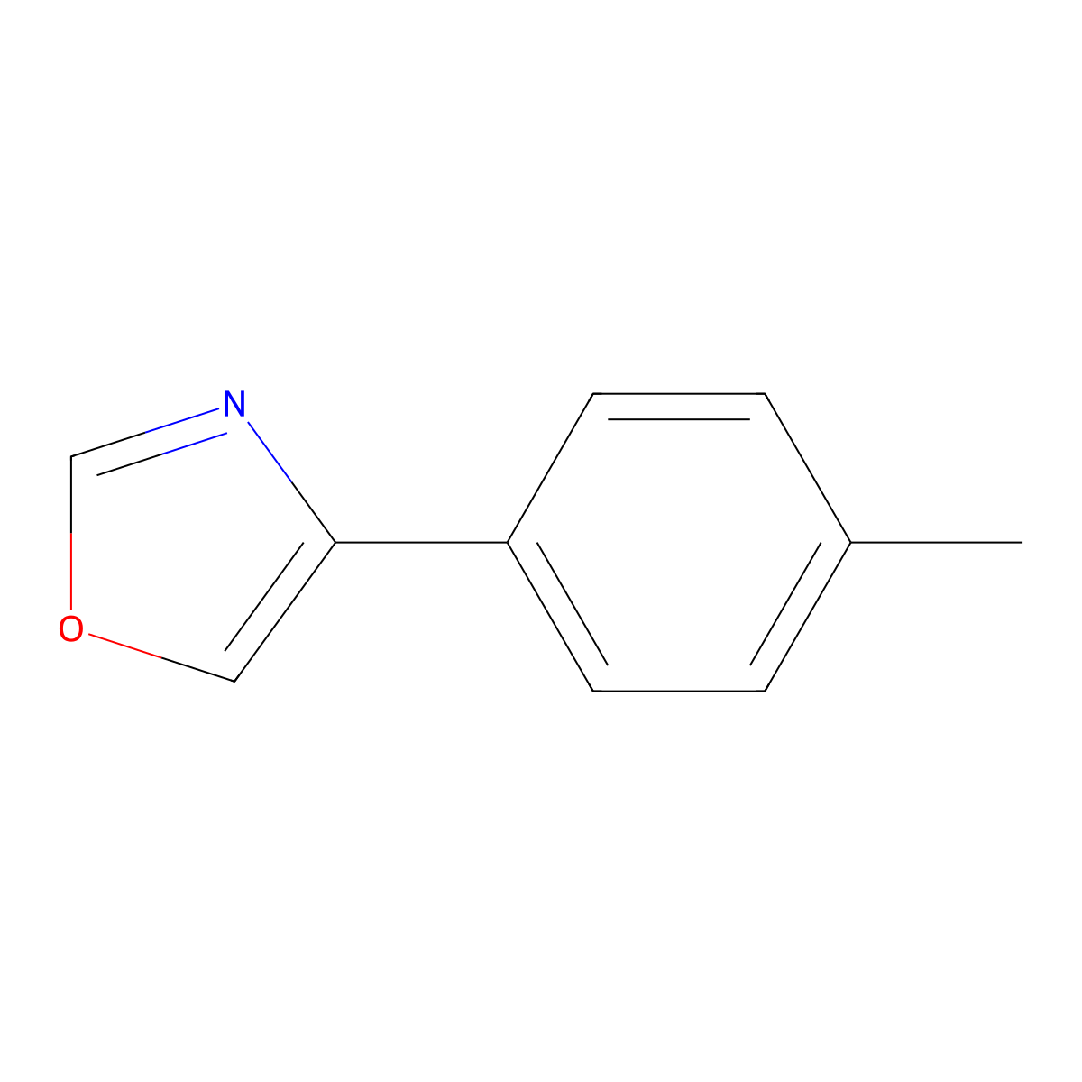 4-(p-Tolyl)oxazole molecular structure, CAS 54289-71-3