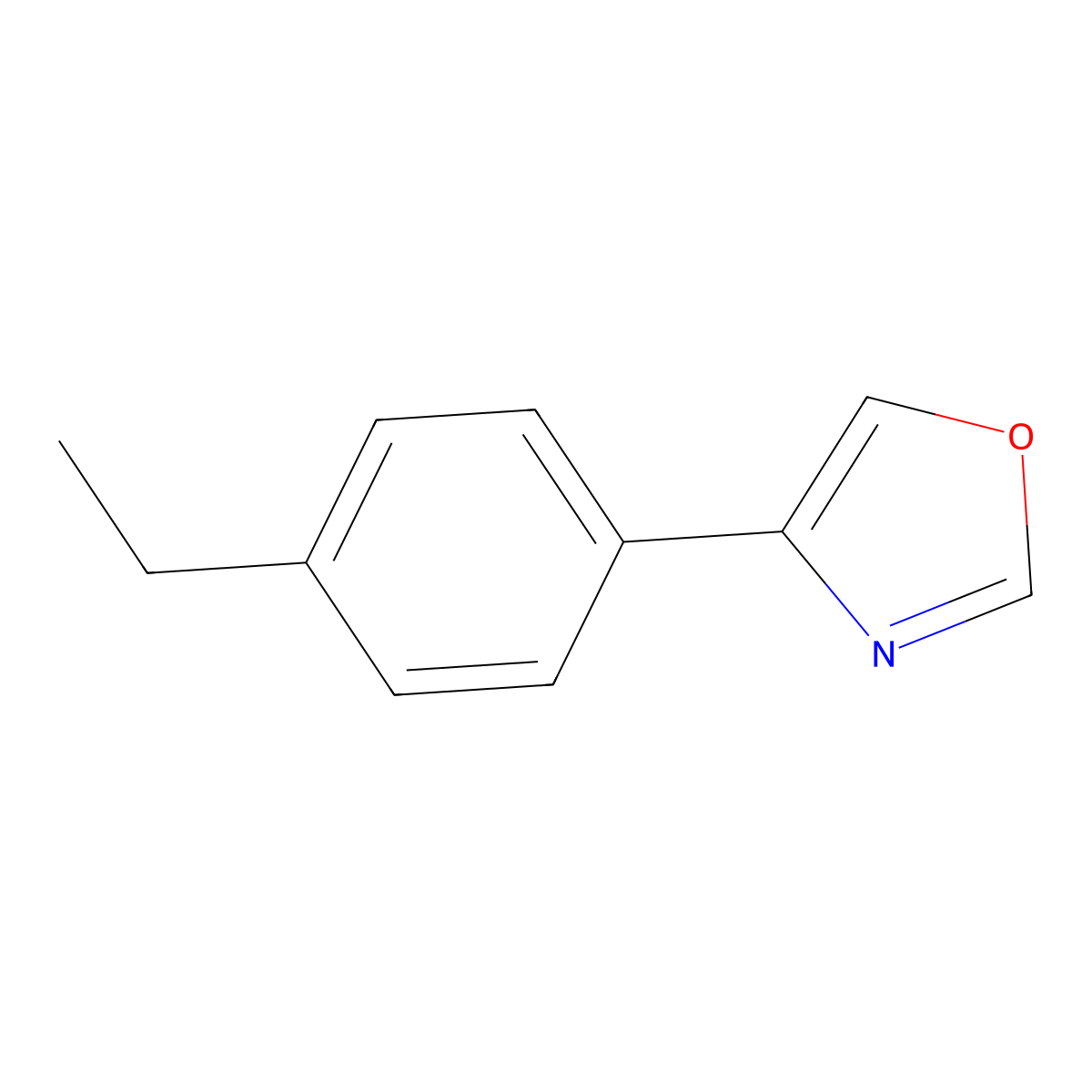 4-(4-Ethylphenyl)oxazole molecular structure, CAS 54289-72-4