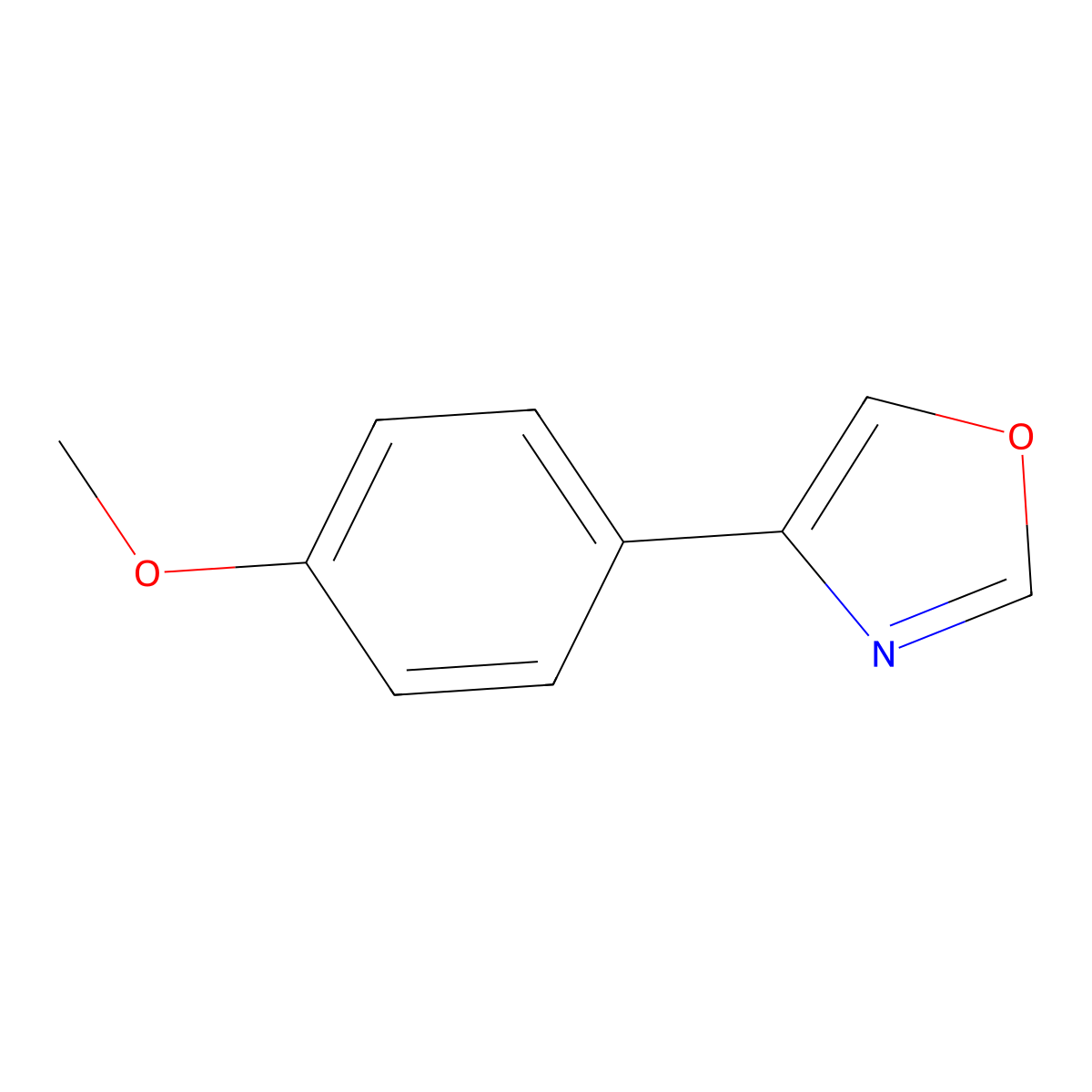 4-(4-Methoxyphenyl)-1,3-oxazole molecular structure, CAS 54289-74-6