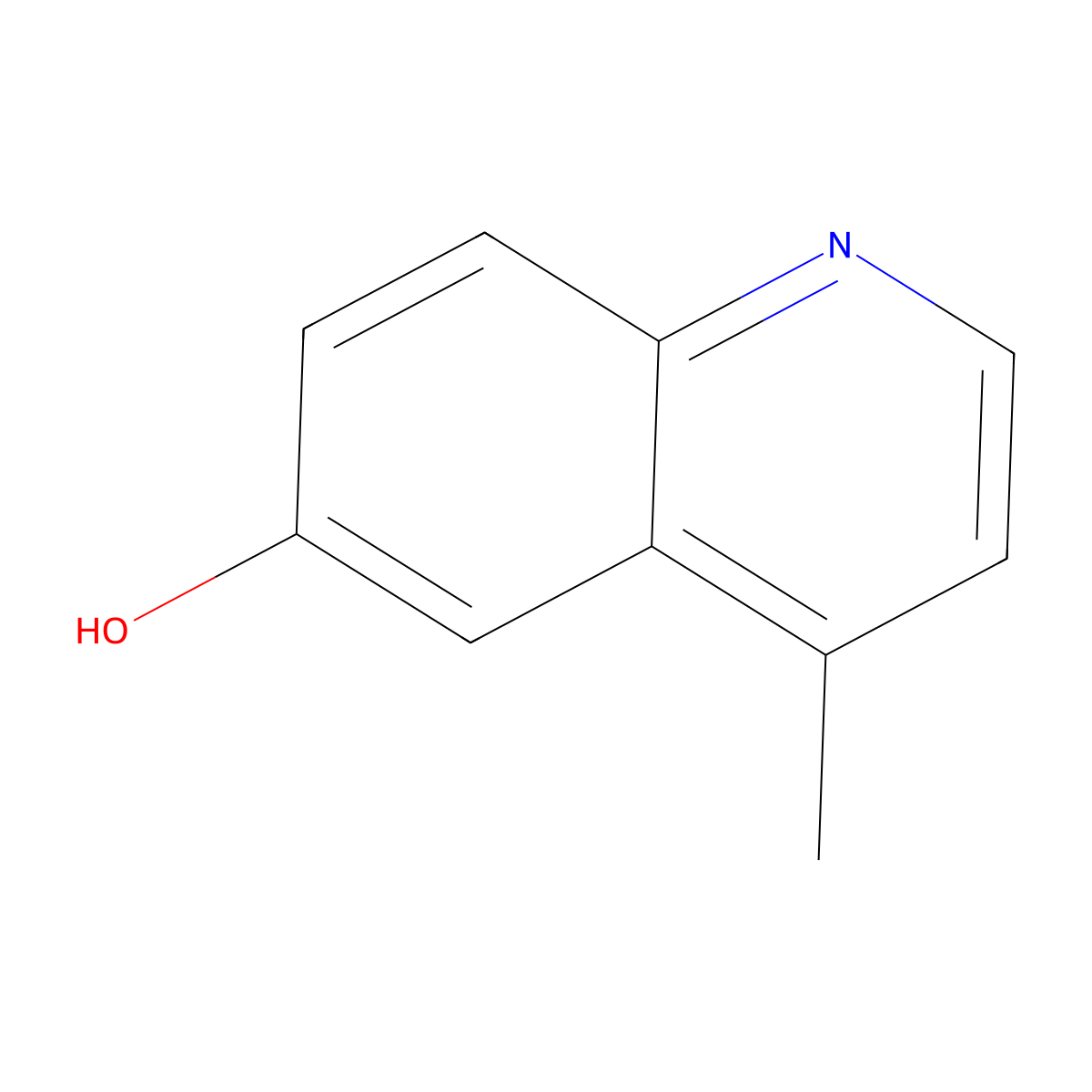 4-Methylquinolin-6-ol molecular structure, CAS 5429-01-6