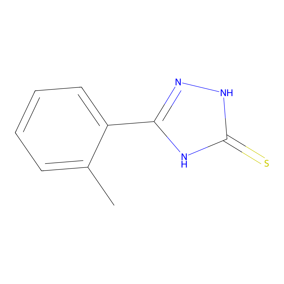 5-(2-methylphenyl)-4H-1,2,4-triazole-3-thiol molecular structure, CAS 54294-18-7