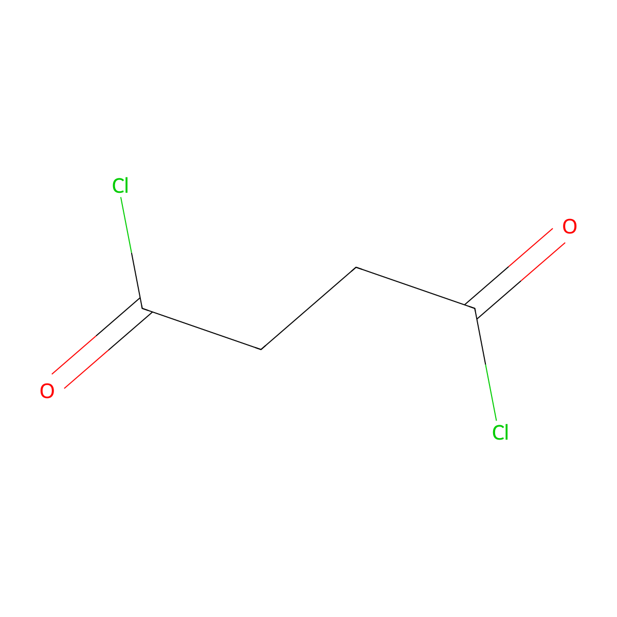 Succinyl chloride molecular structure, CAS 543-20-4