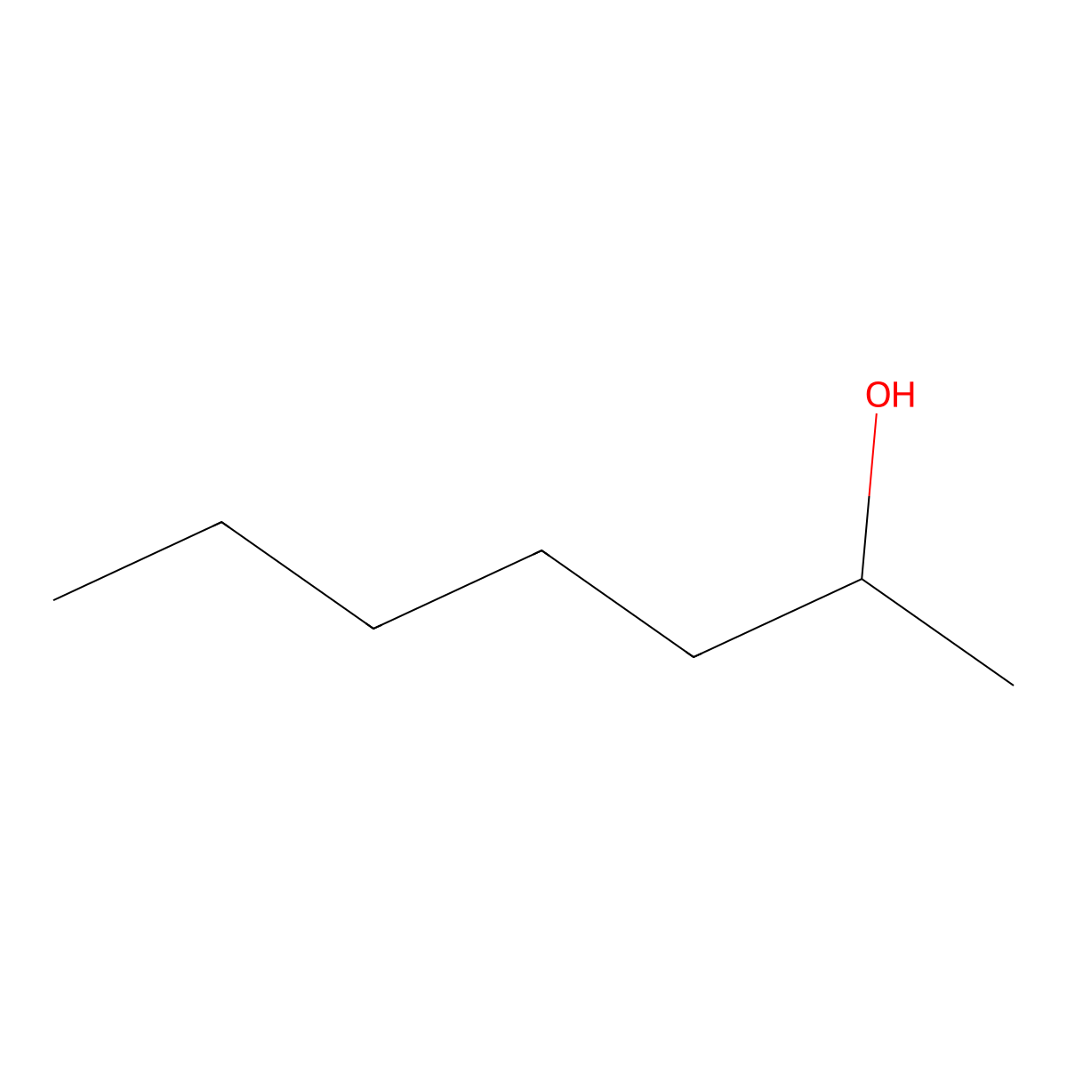 2-Heptanol molecular structure, CAS 543-49-7