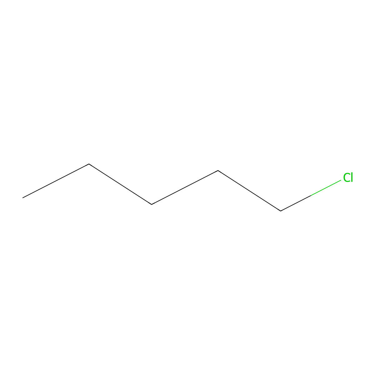 1-Chloropentane molecular structure, CAS 543-59-9