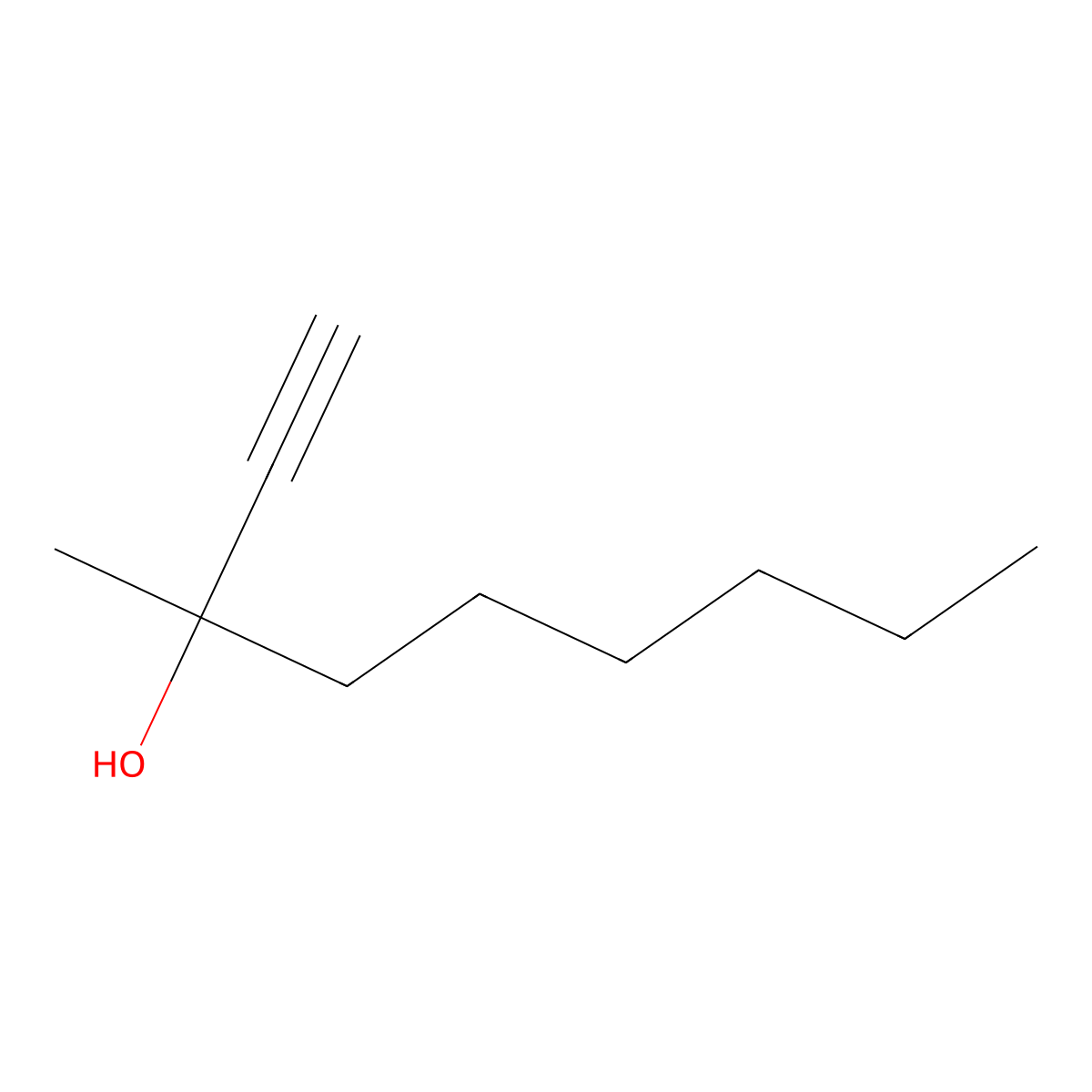3-Methyl-1-nonyn-3-ol molecular structure, CAS 5430-01-3