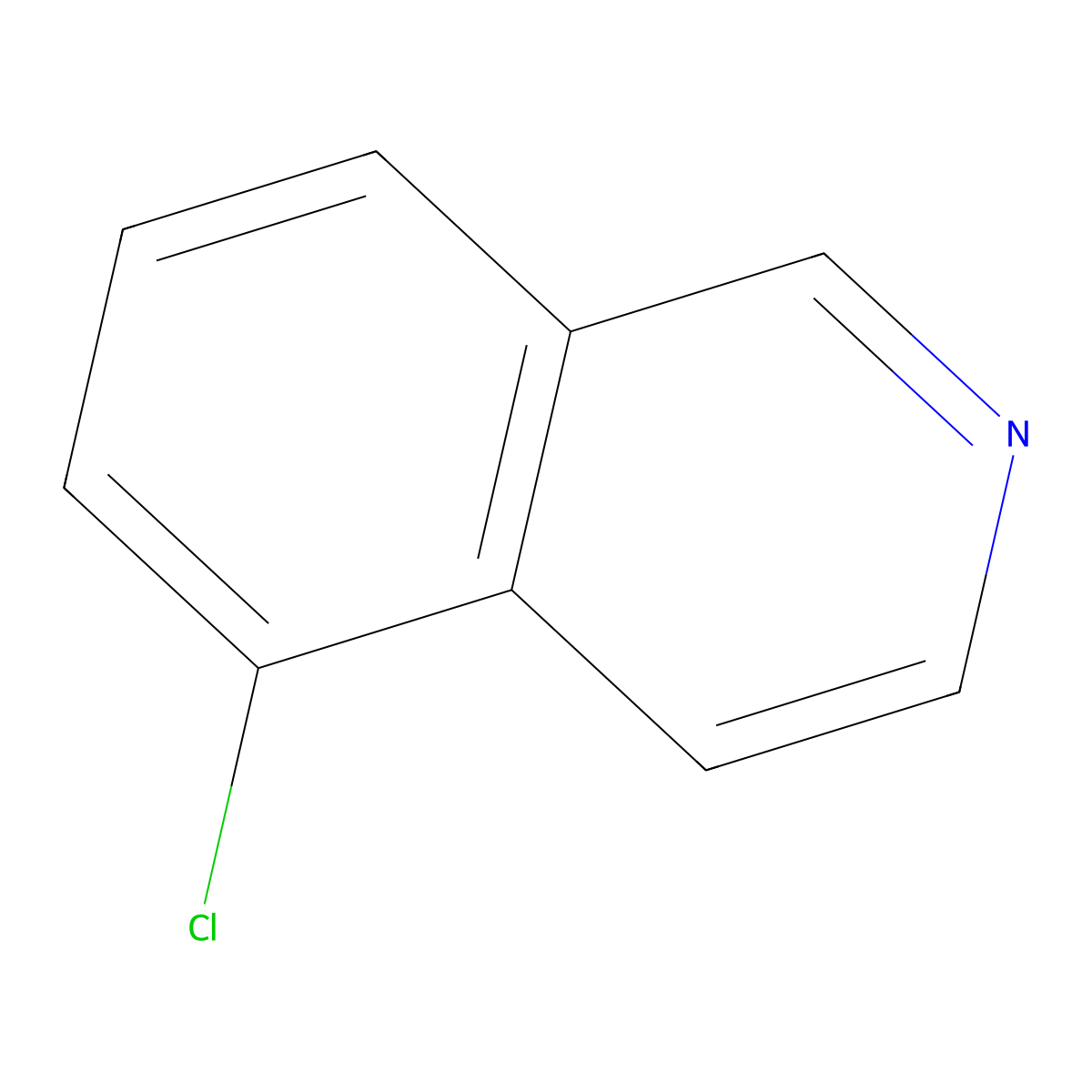 5-Chloroisoquinoline molecular structure, CAS 5430-45-5