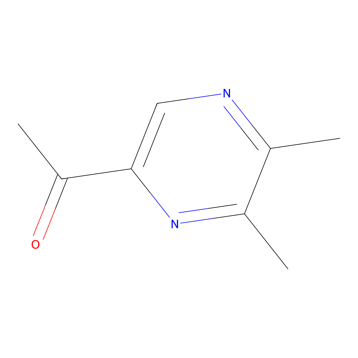 1-(5,6-Dimethyl-2-pyrazinyl)ethanone molecular structure, CAS 54300-10-6
