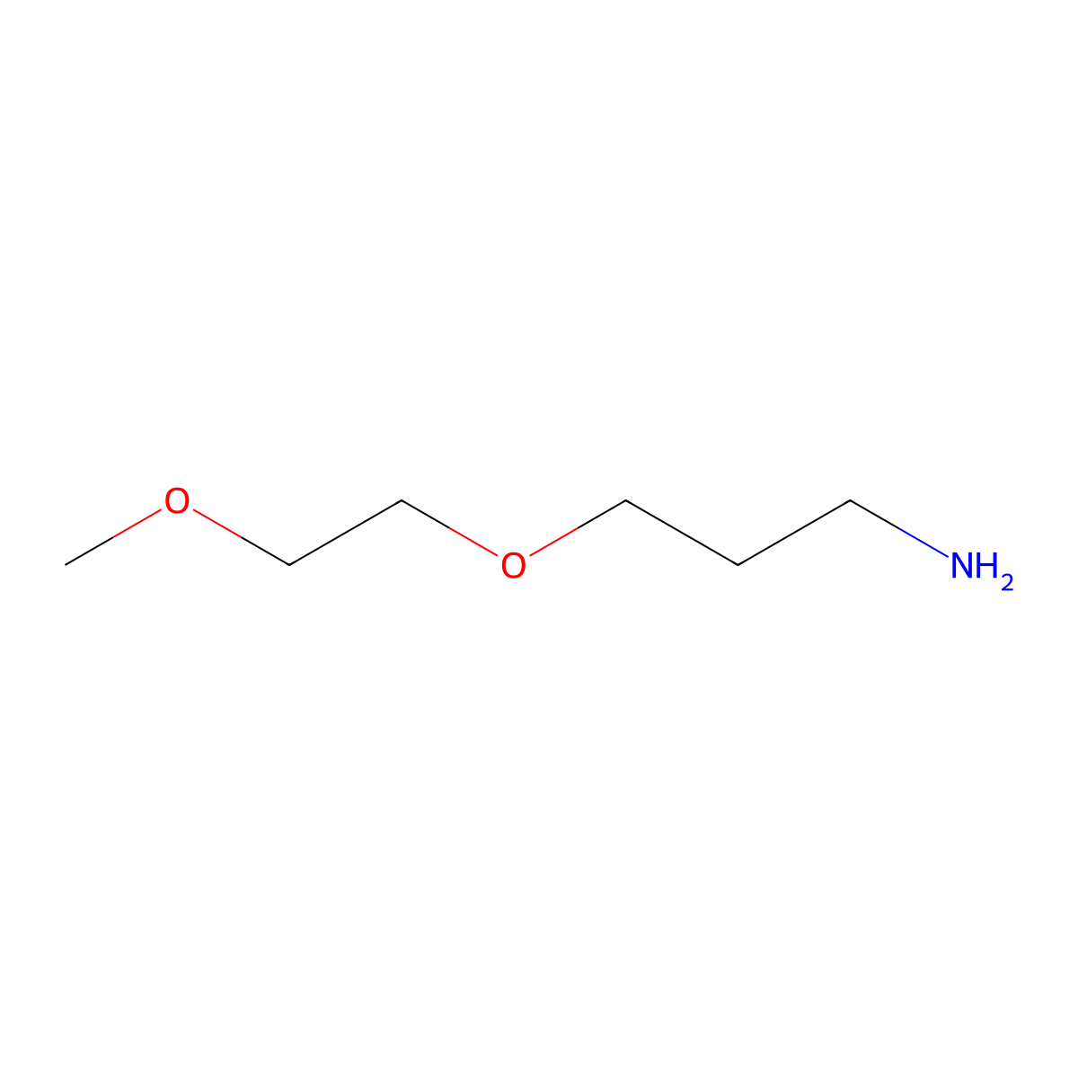 1-Propanamine, 3-(2-methoxyethoxy)- molecular structure, CAS 54303-31-0