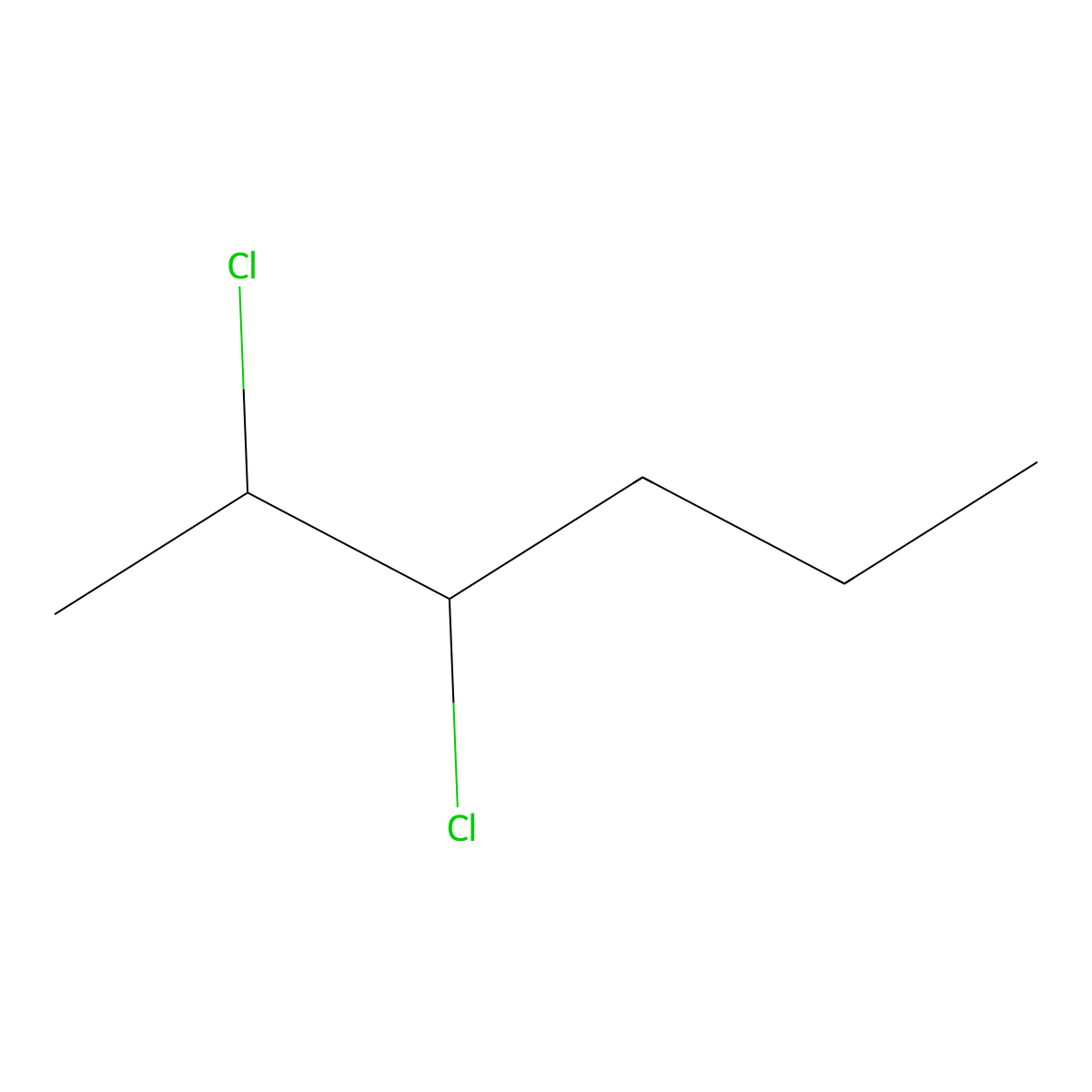 2,3-Dichlorohexane molecular structure, CAS 54305-87-2
