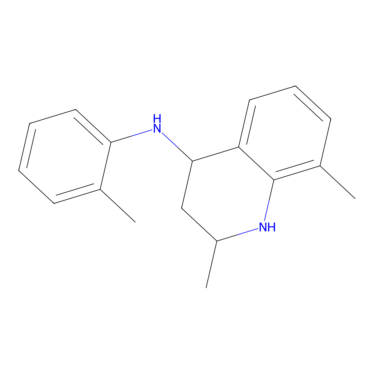 2,8-dimethyl-N-(2-methylphenyl)-1,2,3,4-tetrahydroquinolin-4-amine molecular structure, CAS 54306-48-8