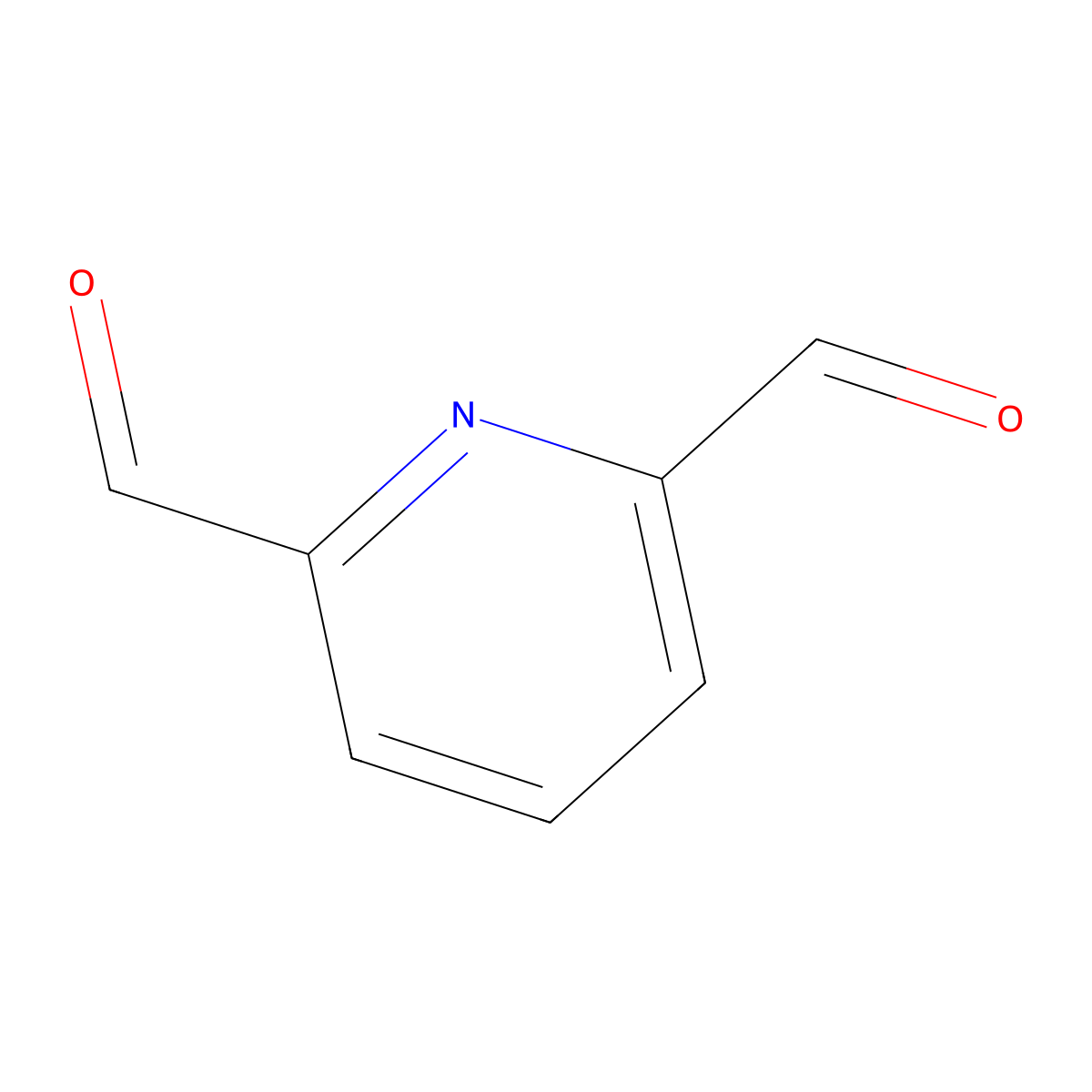 2,6-Diformylpyridine molecular structure, CAS 5431-44-7