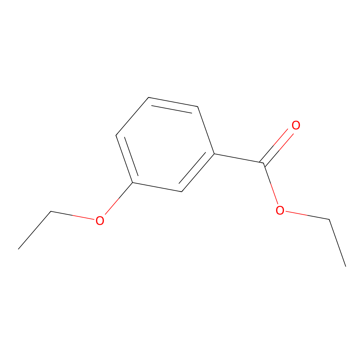 Ethyl 3-ethoxybenzoate molecular structure, CAS 5432-17-7