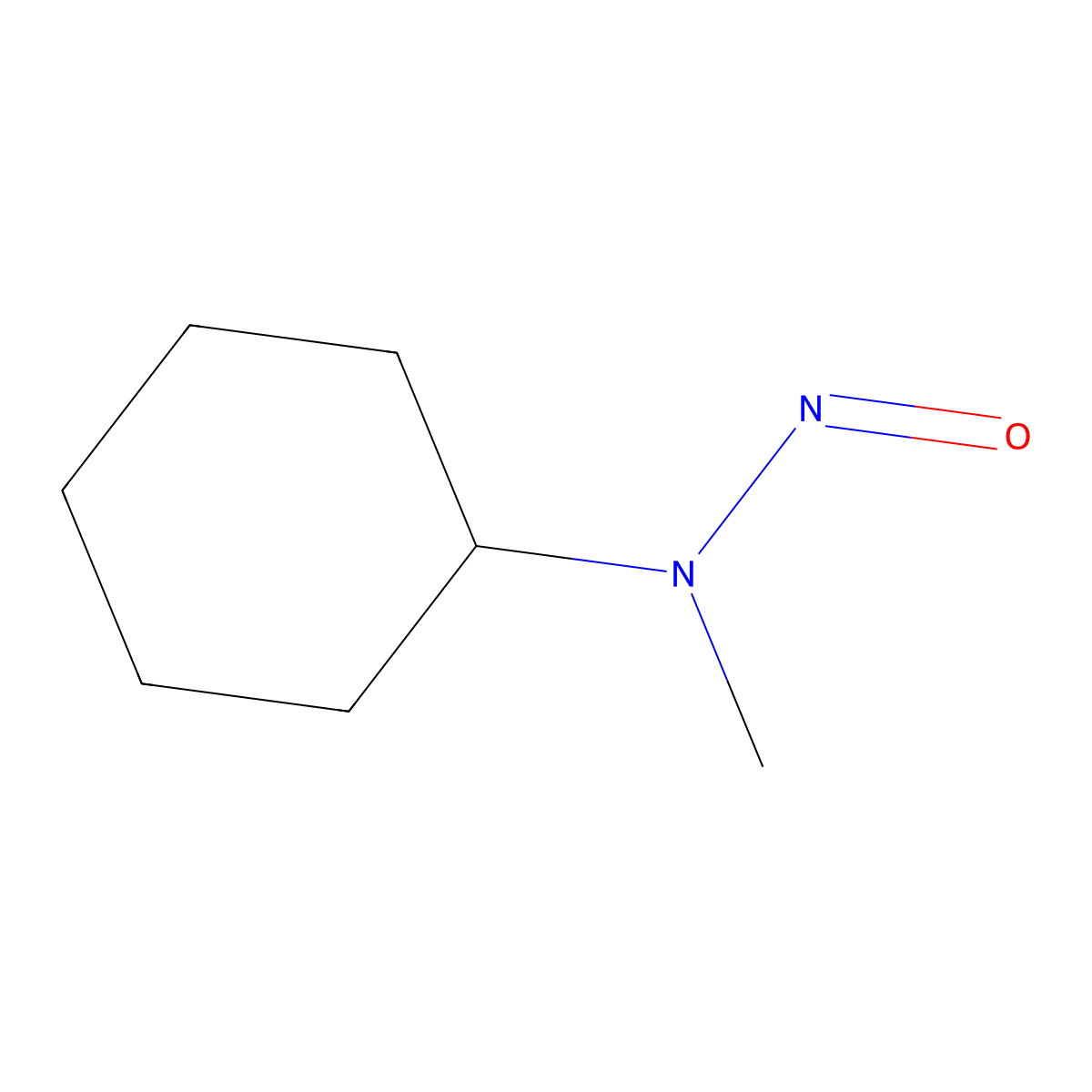 N-Methyl-N-nitrosocyclohexanamine molecular structure, CAS 5432-28-0