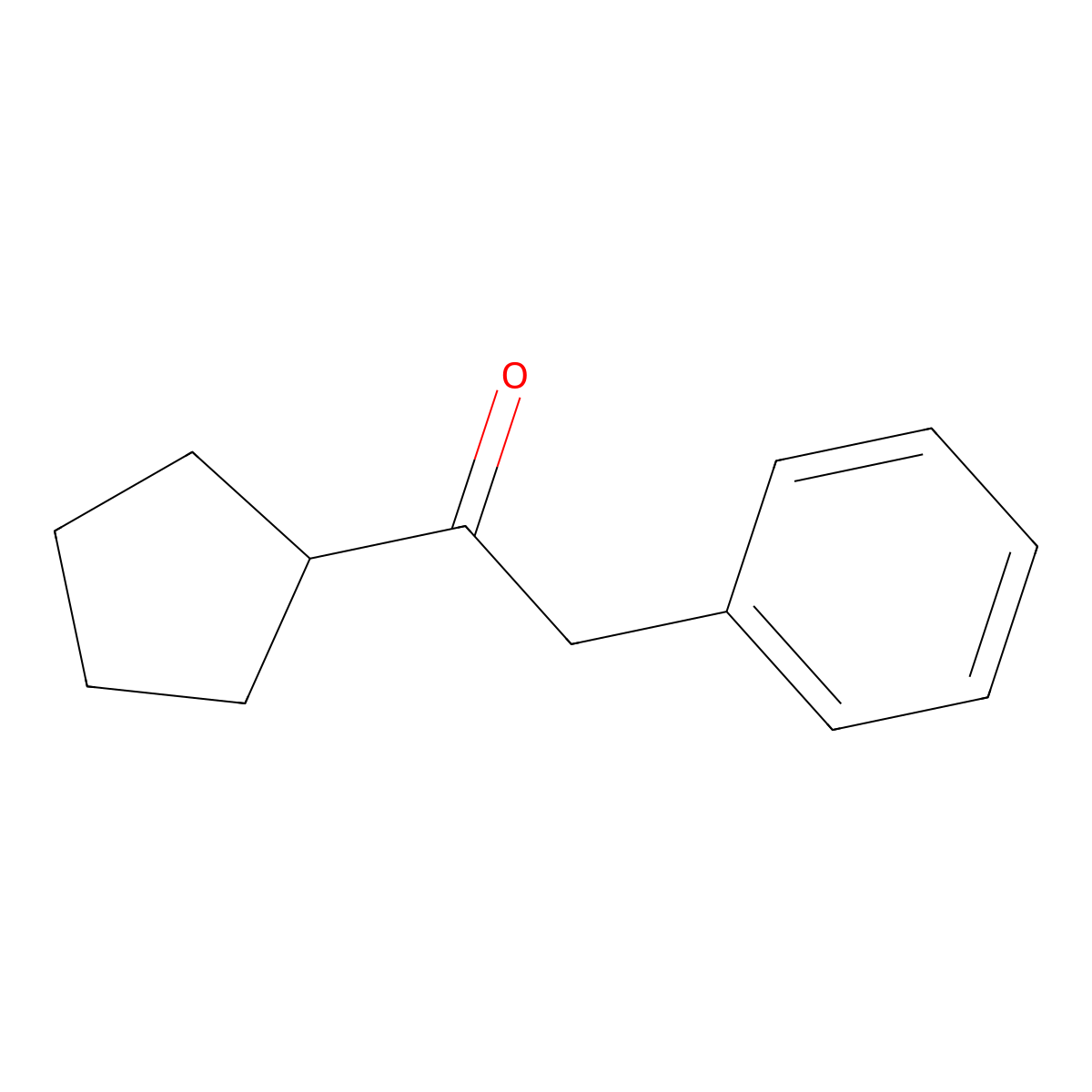 1-Cyclopentyl-2-phenylethan-1-one molecular structure, CAS 54321-44-7