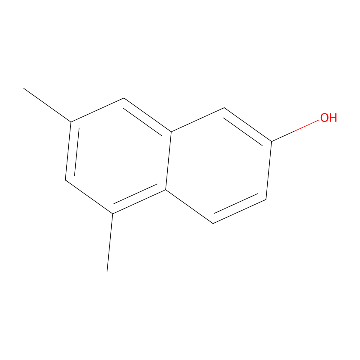 5,7-Dimethylnaphthalen-2-ol molecular structure, CAS 54321-61-8