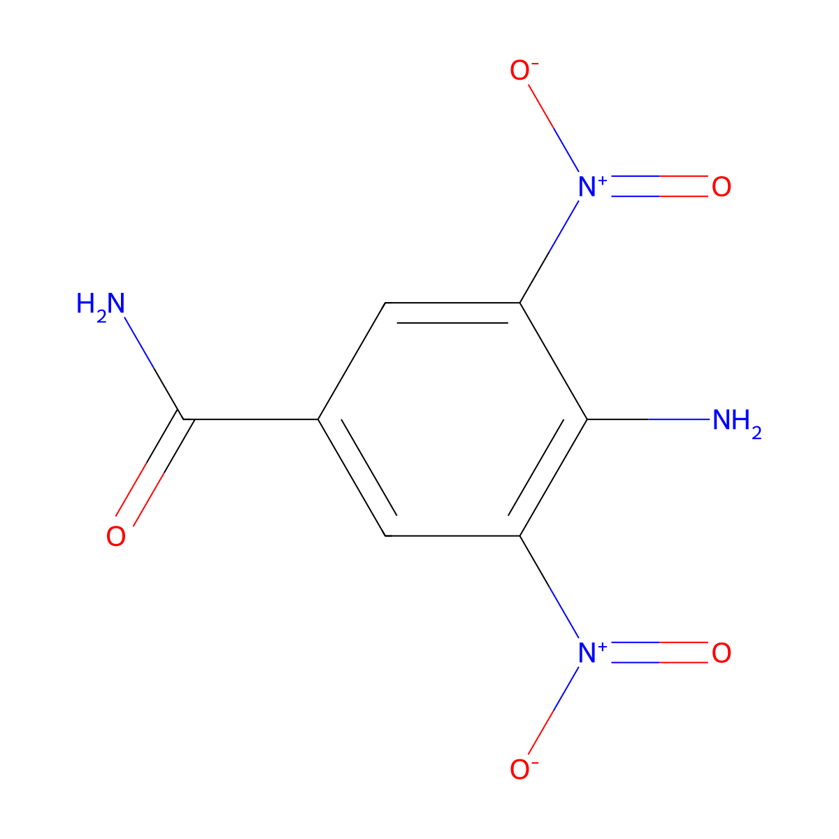 4-Amino-3,5-dinitrobenzamide molecular structure, CAS 54321-79-8