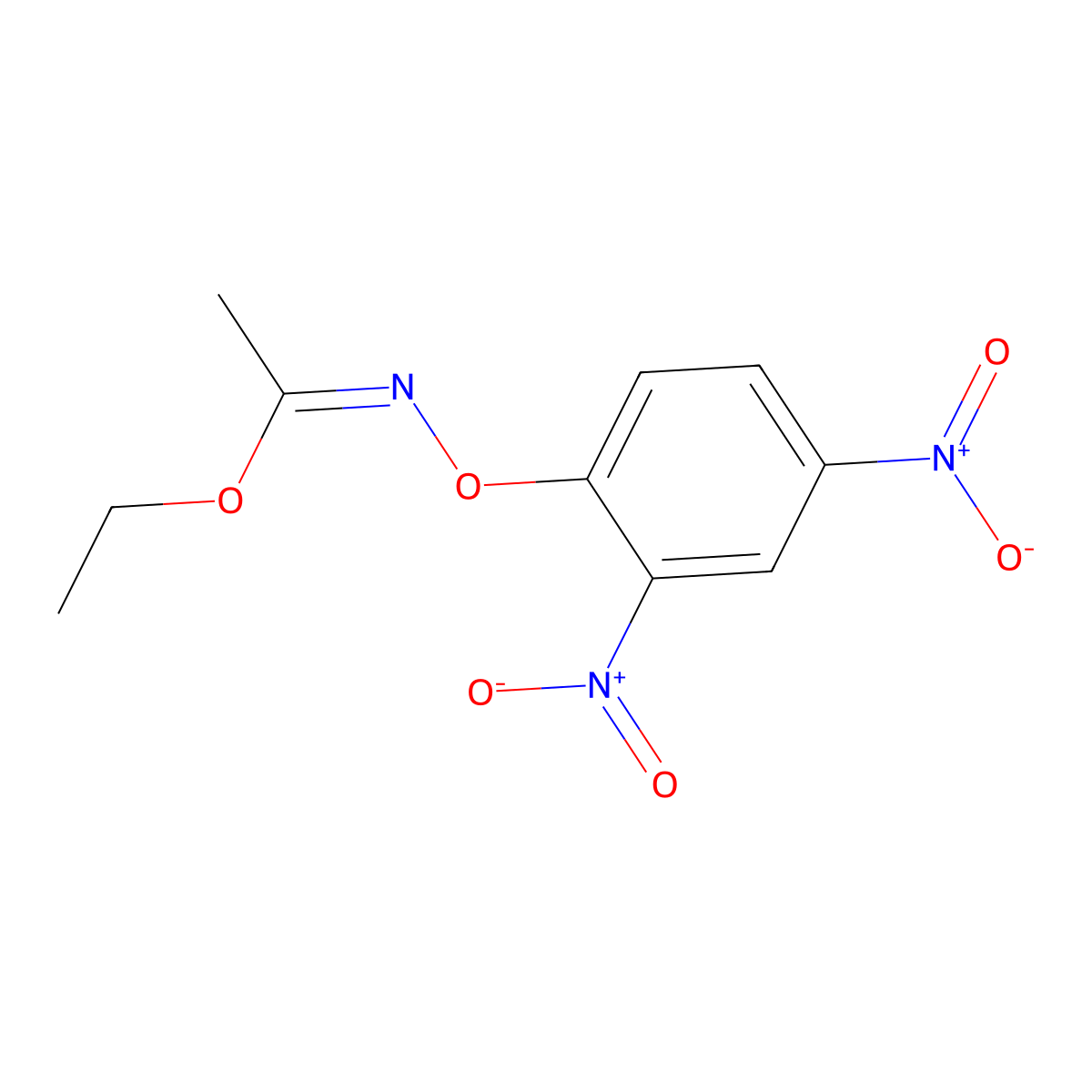 Ethyl N-(2,4-dinitrophenoxy)ethanimidate molecular structure, CAS 54322-32-6