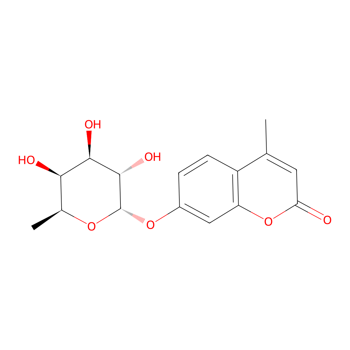 4-Methylumbelliferyl alpha-L-fucopyranoside molecular structure, CAS 54322-38-2