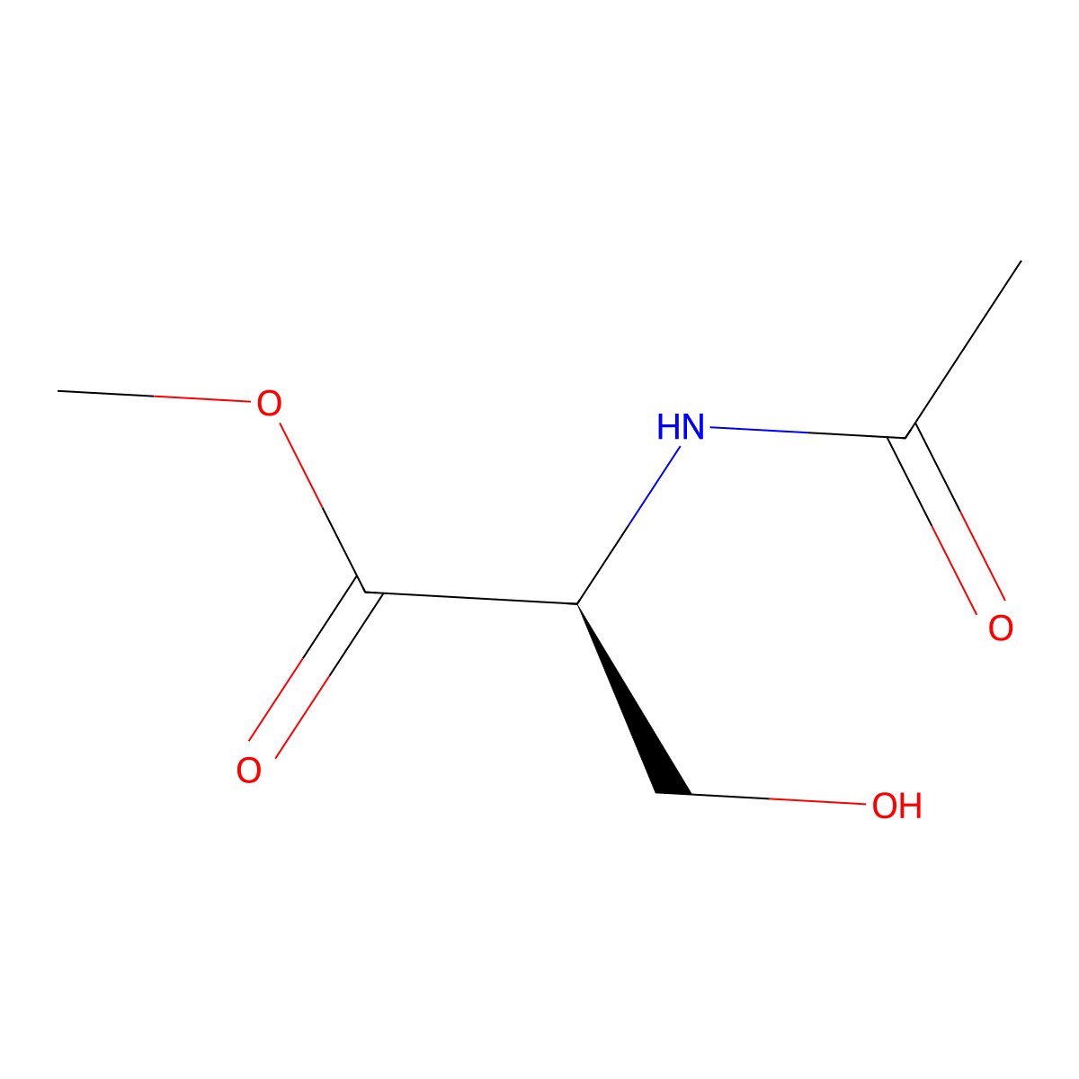 N-Acetyl-L-serine methyl ester molecular structure, CAS 54322-41-7