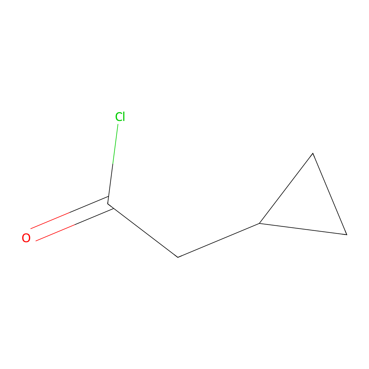 2-Cyclopropylacetyl chloride molecular structure, CAS 54322-65-5