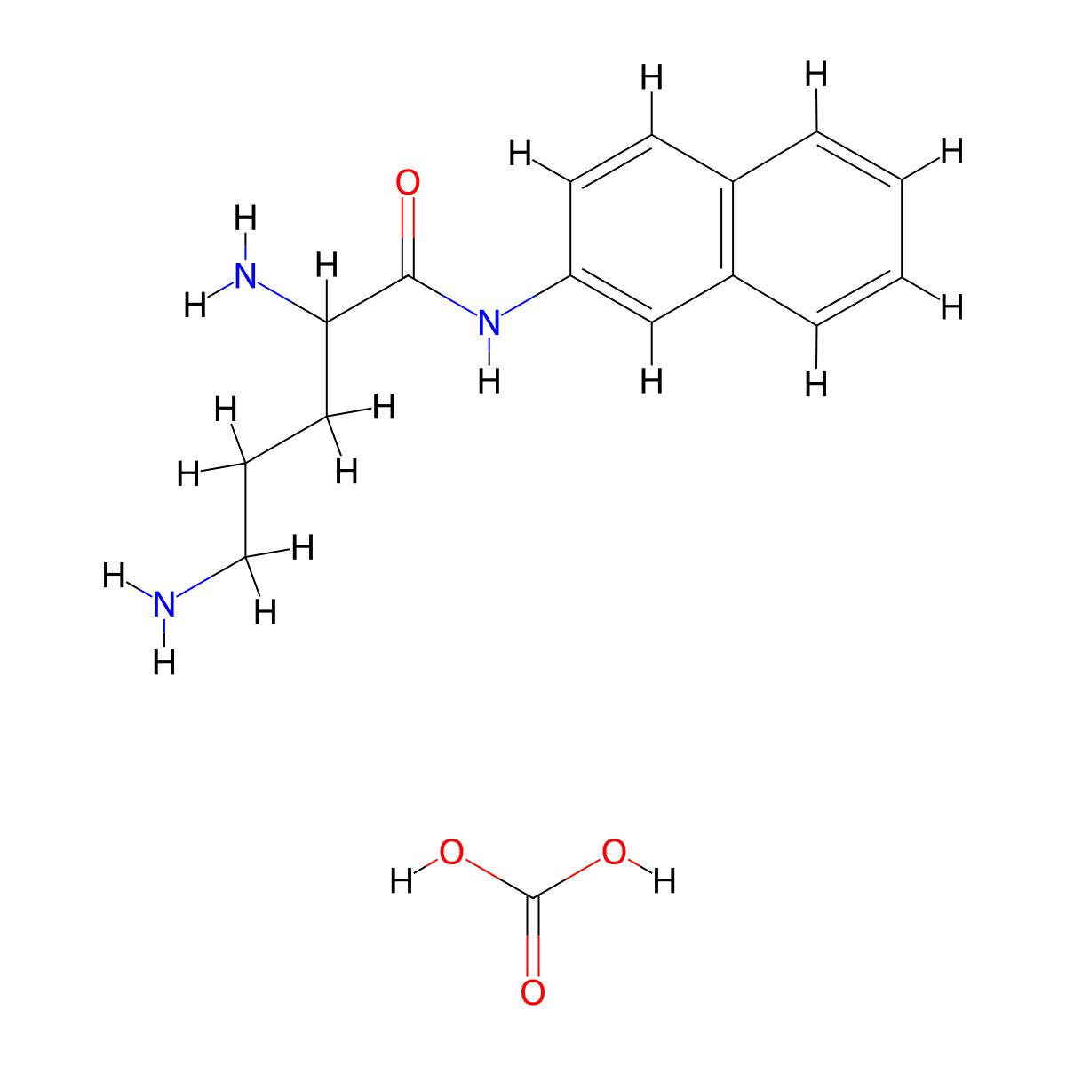 H-Orn-betaNA carbonate salt molecular structure, CAS 54322-77-9