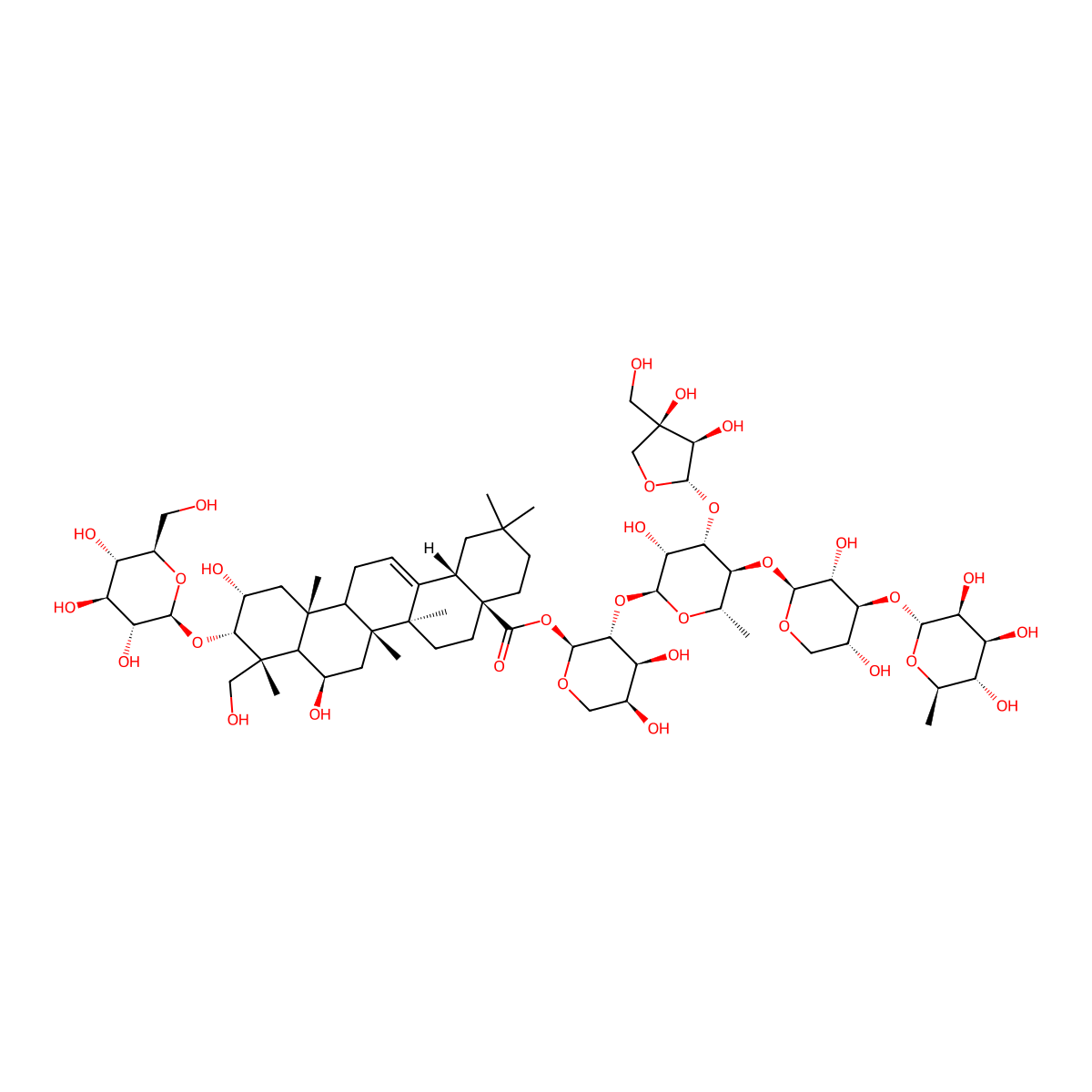 Mi-saponin B molecular structure, CAS 54328-43-7
