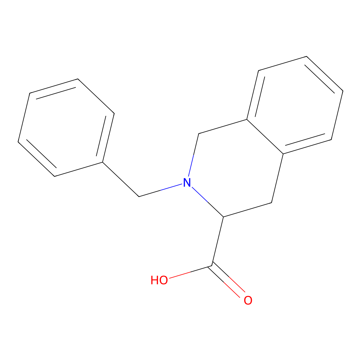 2-Benzyl-1,2,3,4-tetrahydroisoquinoline-3-carboxylic acid molecular structure, CAS 54329-48-5