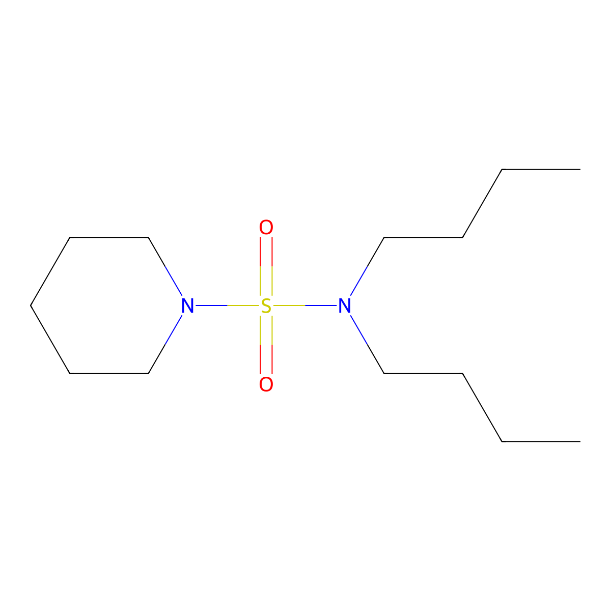 n,n-Dibutylpiperidine-1-sulfonamide molecular structure, CAS 5433-42-1