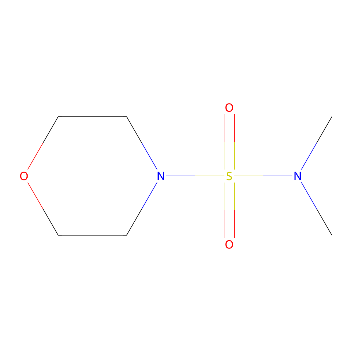 n,n-Dimethylmorpholine-4-sulfonamide molecular structure, CAS 5433-57-8