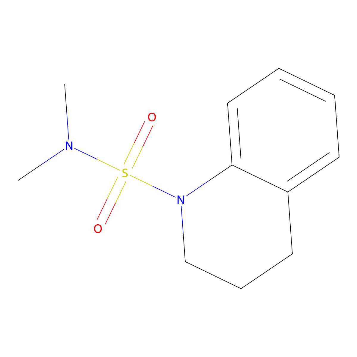 n,n-Dimethyl-3,4-dihydroquinoline-1(2h)-sulfonamide molecular structure, CAS 5433-60-3