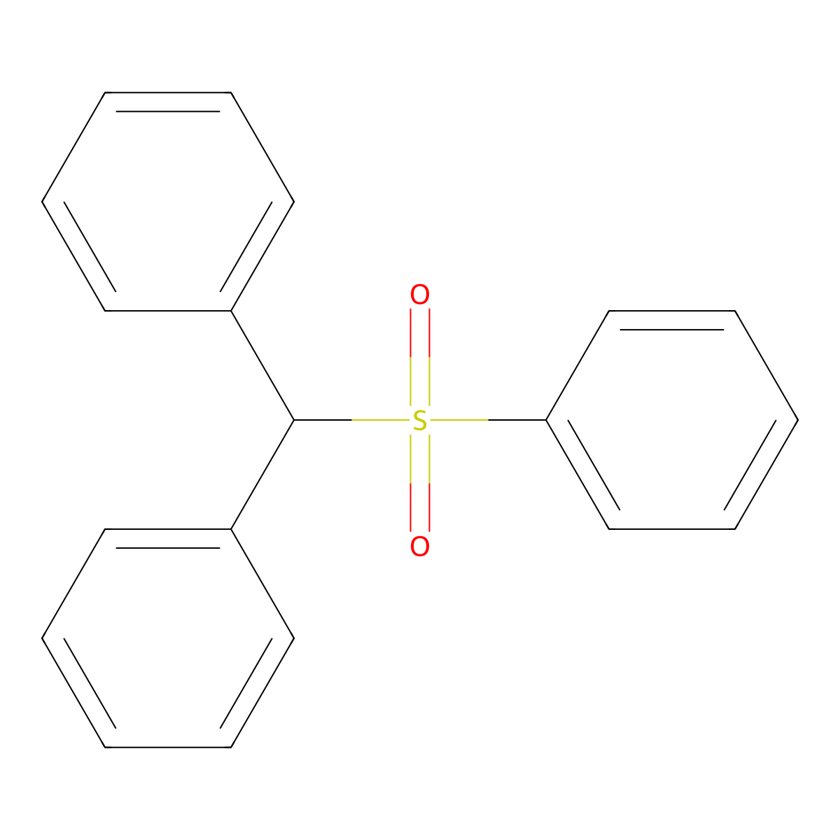1,1'-[(Phenylsulfonyl)methanediyl]dibenzene molecular structure, CAS 5433-76-1