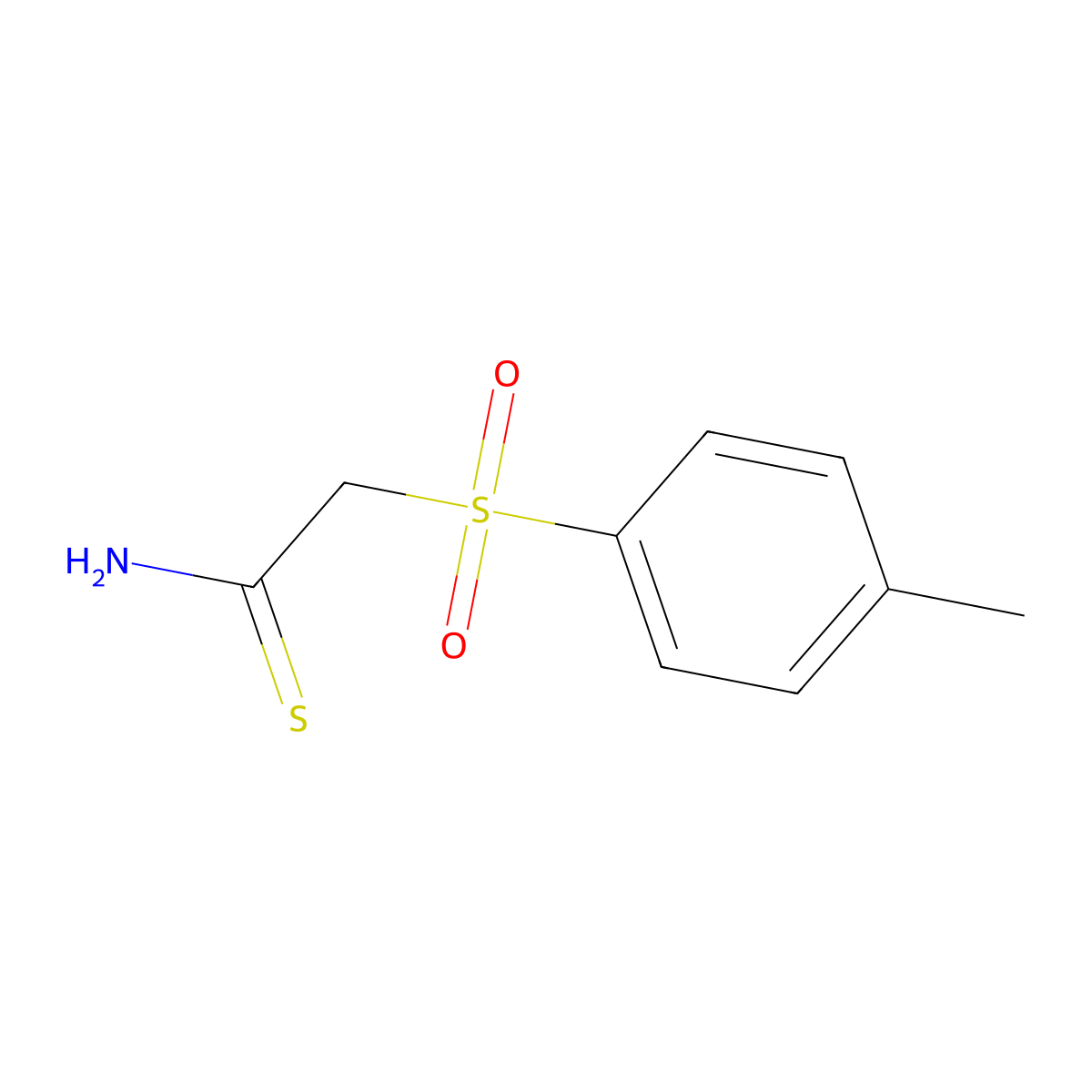 2-(4-Methylbenzenesulfonyl)ethanethioamide molecular structure, CAS 54334-58-6