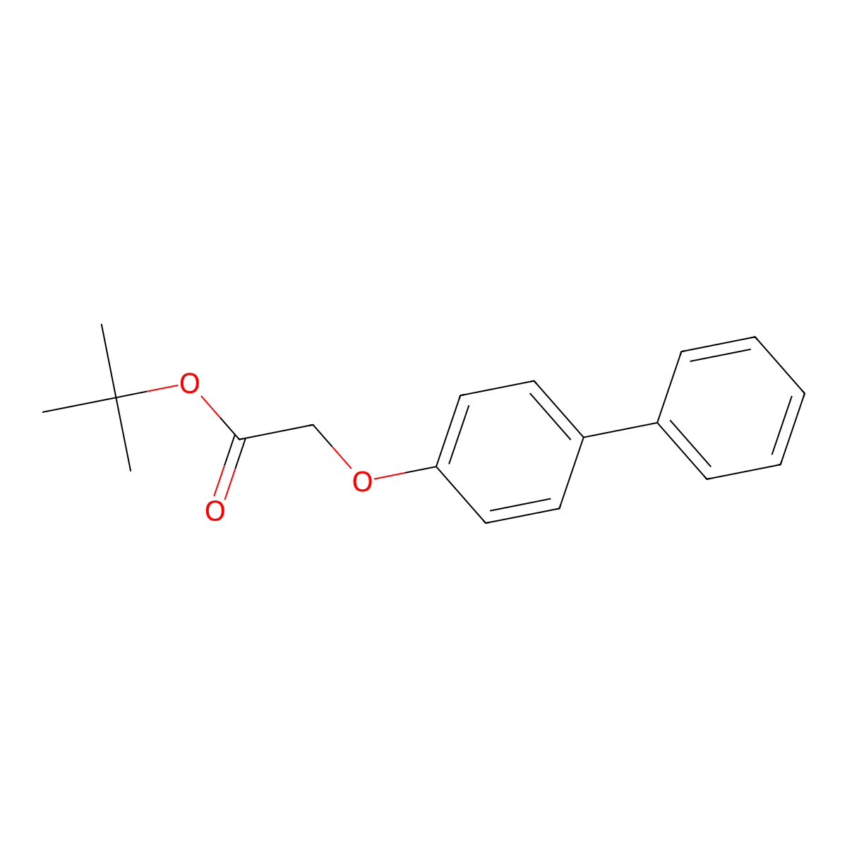 tert-Butyl [([1,1'-biphenyl]-4-yl)oxy]acetate molecular structure, CAS 54334-79-1