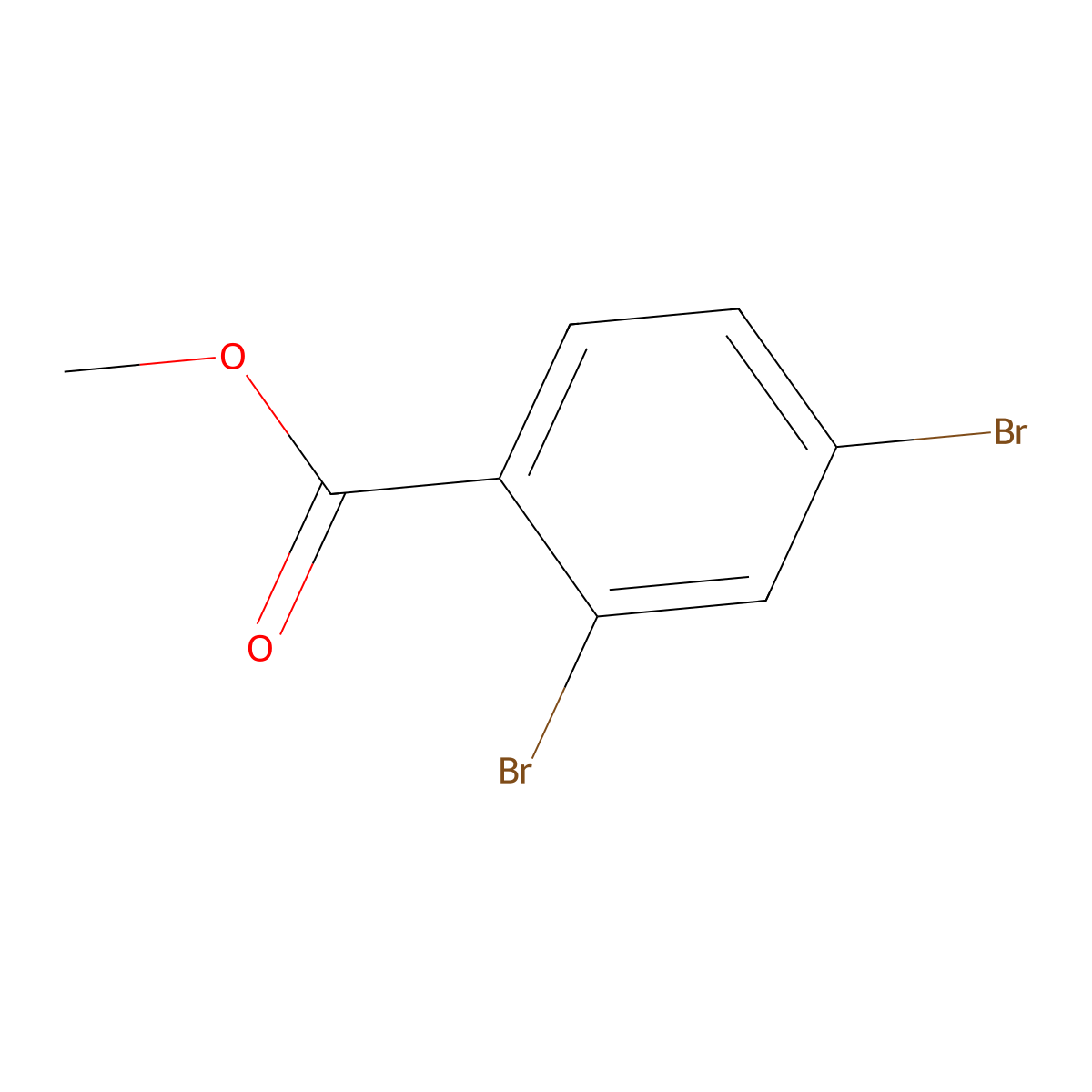 Methyl 2,4-dibromobenzoate molecular structure, CAS 54335-33-0