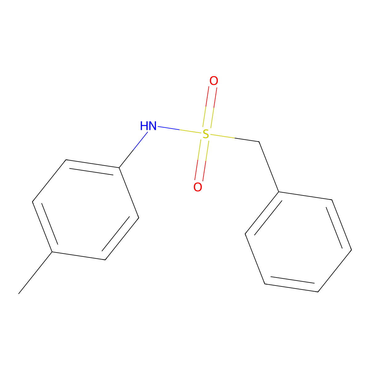 alpha-Toluenesulfono-p-toluidide molecular structure, CAS 5434-03-7