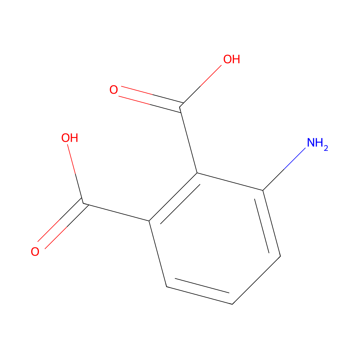 3-Aminophthalic acid molecular structure, CAS 5434-20-8
