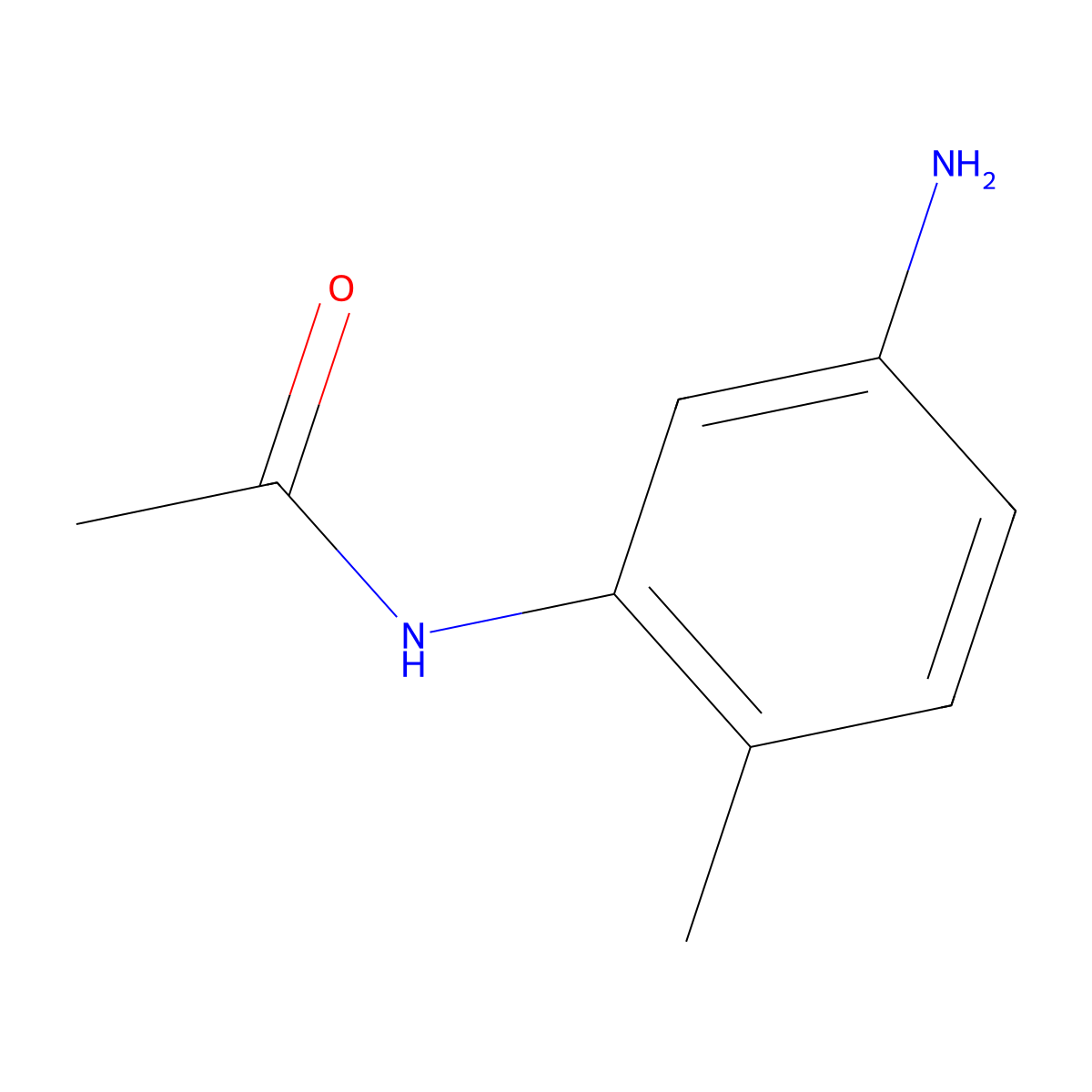 2-Acetylamino-4-aminotoluene molecular structure, CAS 5434-30-0
