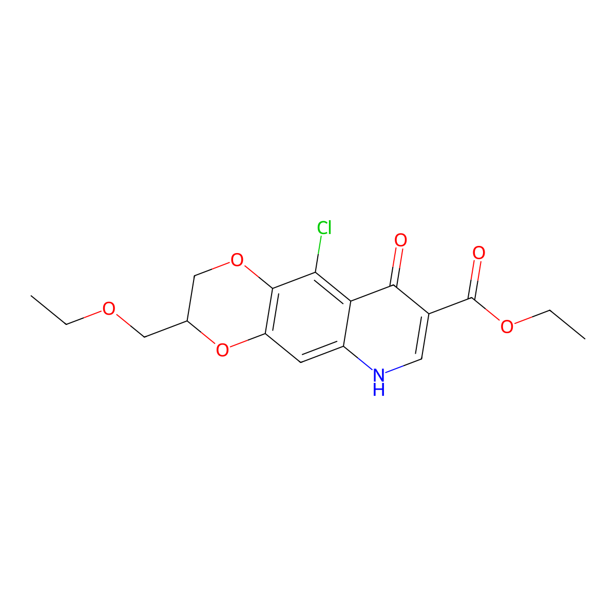 Quincarbate molecular structure, CAS 54340-59-9