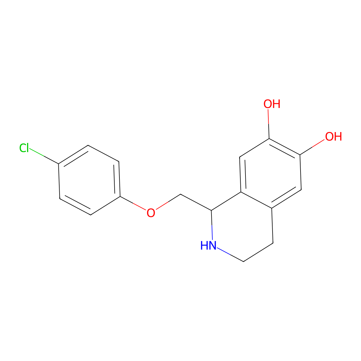 Clofeverine molecular structure, CAS 54340-63-5